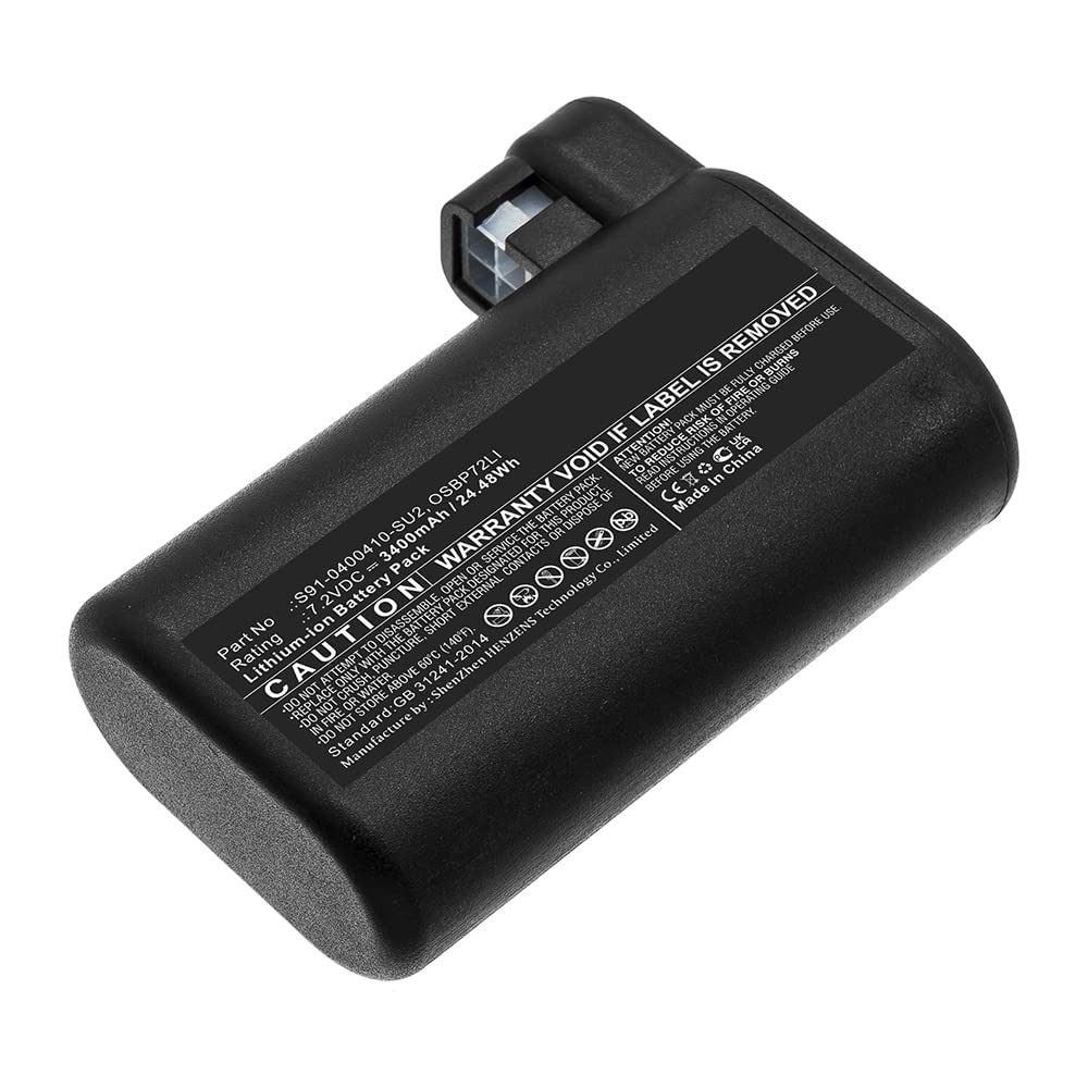 Synergy Digital 7.2V 3400mAh Li-ion Replacement Battery for AEG OSBP72LI Vacuum Cleaner - Perfect for Home Cleaning & Cordless Vacuum Maintenance