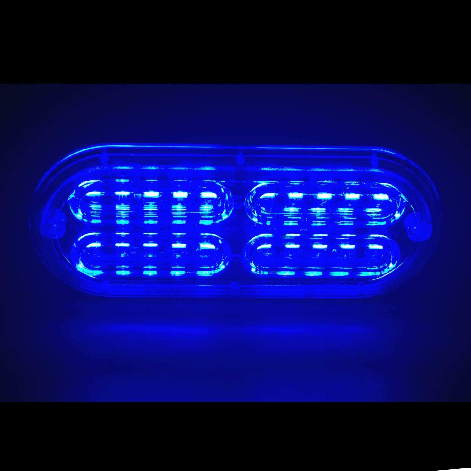 MASO 20LED Side Marker Lights - Yellow & White Truck Trailer Warning Lamps (4PCS) for Enhanced Road Safety | Perfect for Semi Trucks, Trailers & Commercial Vehicles in Low Visibility Conditions