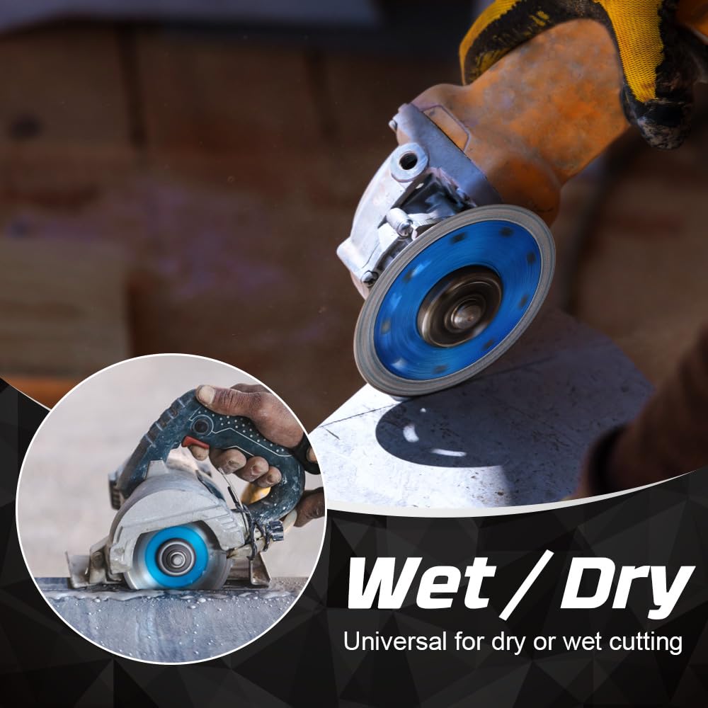 2-Pack 5-Inch Ultra Thin Diamond Tile Saw Blade – Premium Cutting Disc for Ceramic, Granite, Marble & Porcelain Tiles – Perfect for DIY Home Renovation and Professional Construction Projects