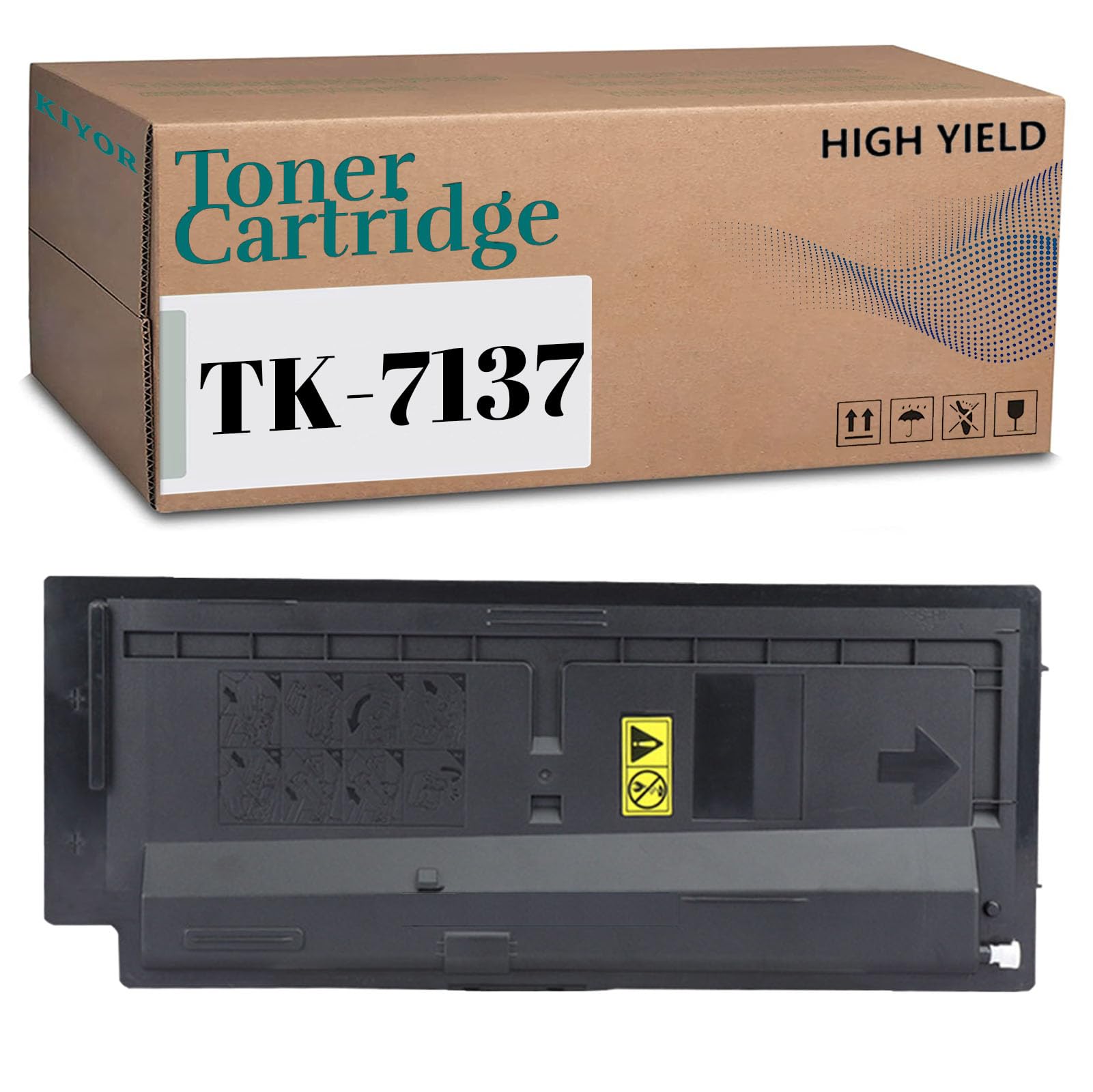High-Yield Compatible TK-7137 1T02ZT0US0 Black Toner Cartridge Replacement for Kyocera TASKalfa MZ3200i Printer - 20,000 Page Capacity (1-Pack) - Perfect for Office Printing & High-Volume Document Production
