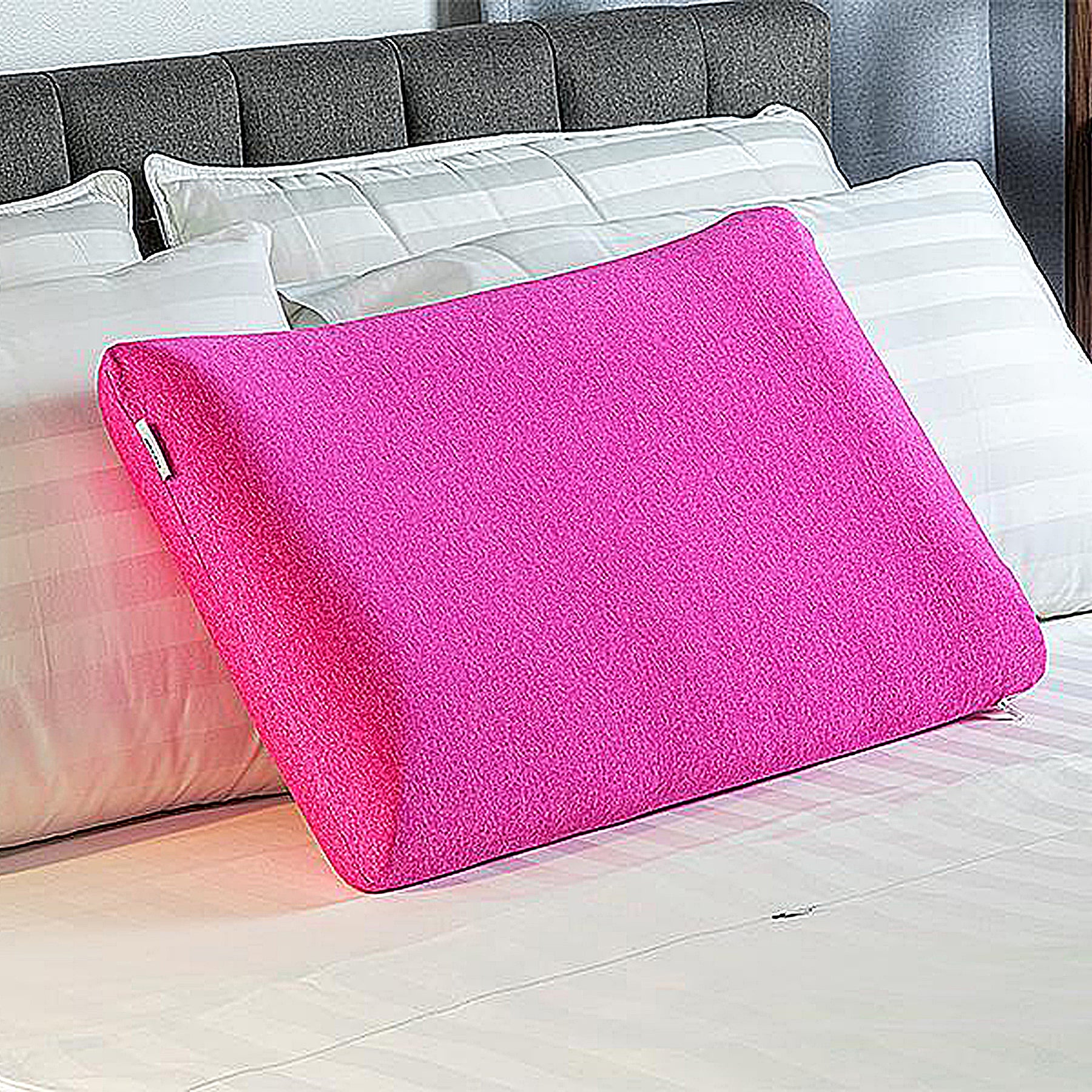 Aromatherapy Infused Pillow for Stress Relief & Better Sleep - Lavender Scented Memory Foam Pillow with Essential Oils for Relaxation, Insomnia & Anxiety Relief - Perfect for Bedroom, Yoga, Meditation & Travel