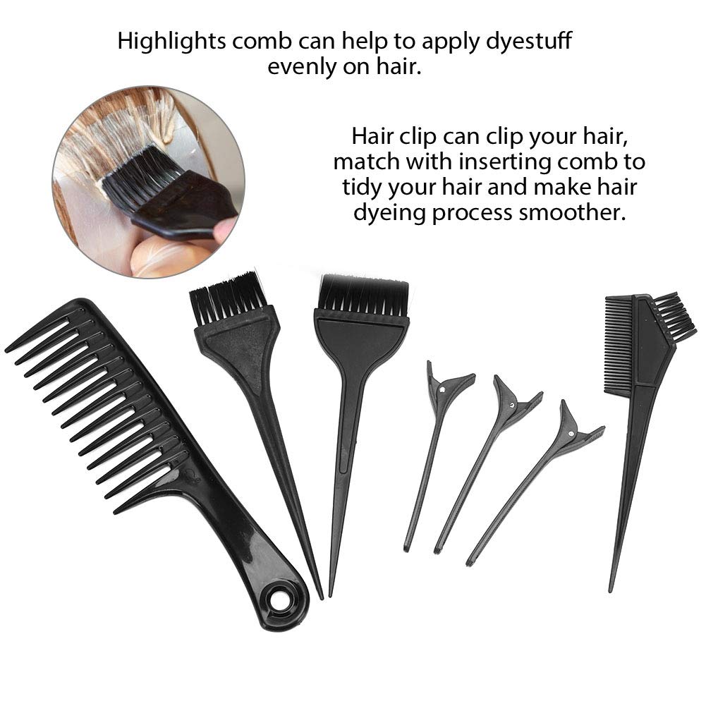 8Pcs Professional Hair Coloring Kit - Durable Hair Clips, Mixing Bowl, Brushes for Salon & Home Use | DIY Hair Dyeing Tools for Women & Men | Perfect for At-Home Hair Treatments & Styling