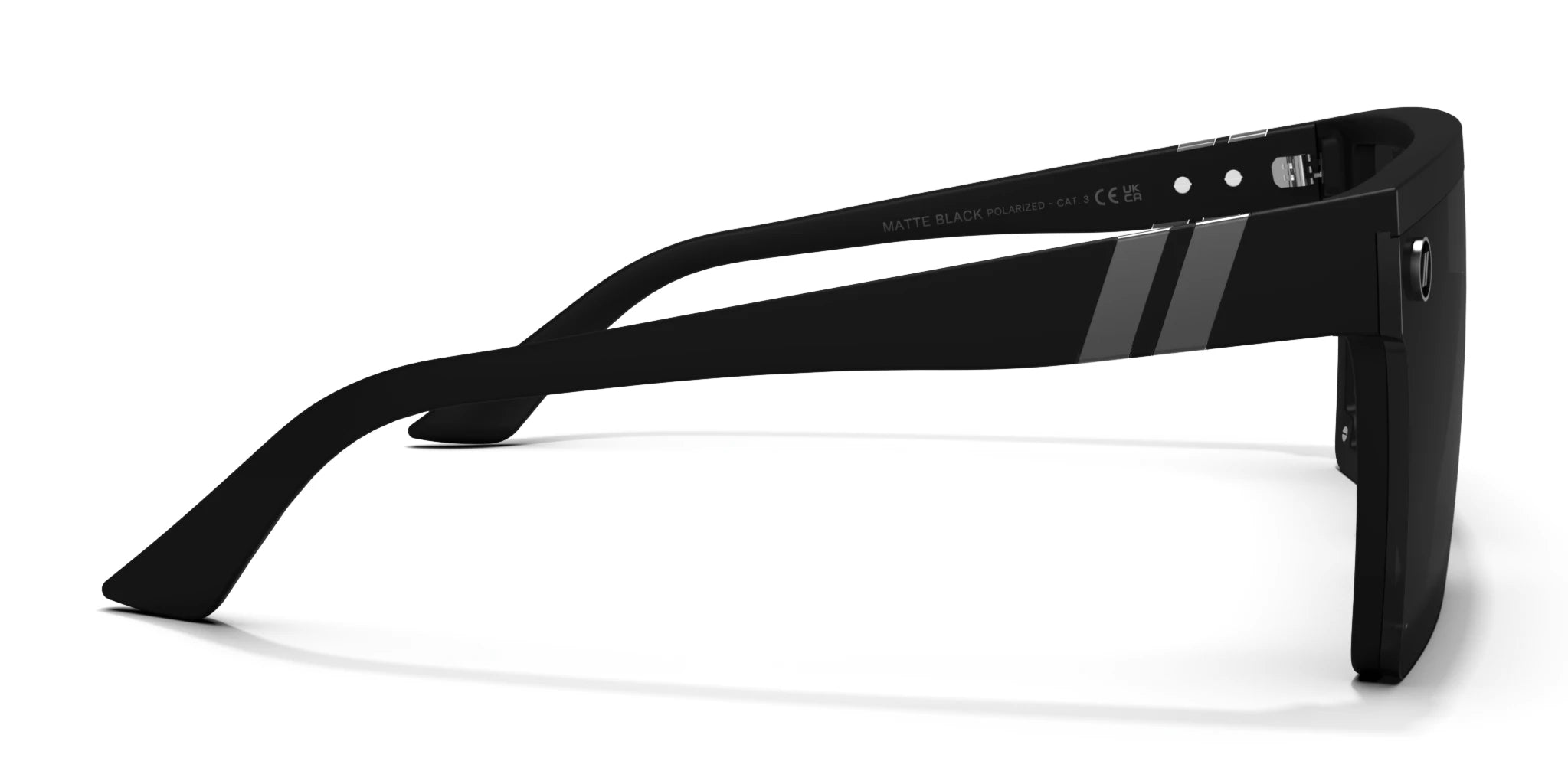 Providence Dx Matte Black Sunglasses - Polarized UV Protection for Men & Women - Perfect for Driving, Running, and Outdoor Activities