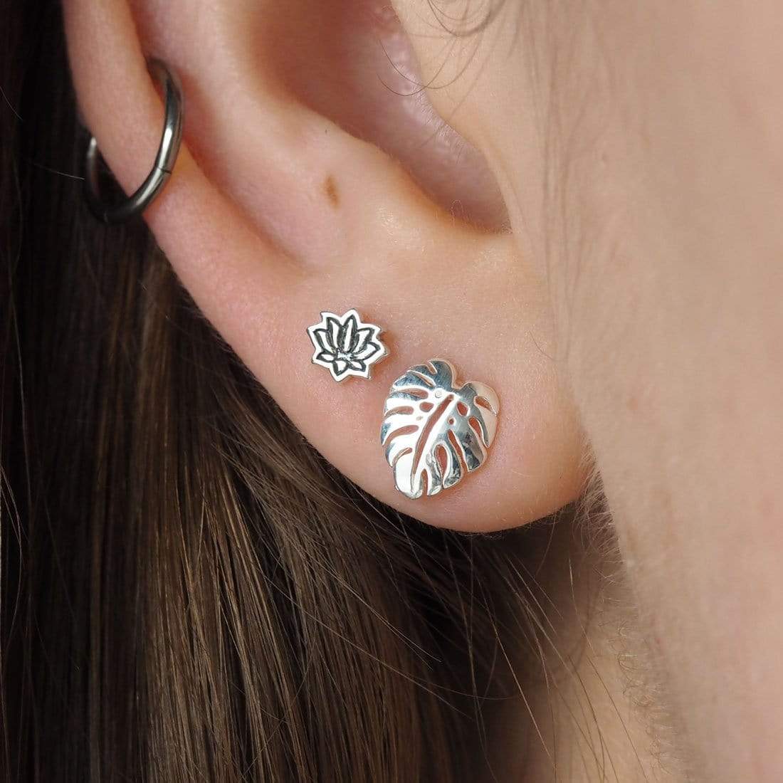 Monstera Stud Earrings - Trendy Botanical Leaf Design for Women | Perfect for Everyday Wear, Parties & Gifts