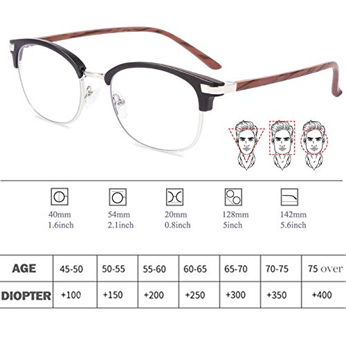 Photochromic Sunglasses for Men - Progressive Multi-Focus Reading Glasses with UV Protection, Lightweight & Durable Brown Frame - Perfect for Driving, Outdoor Activities & Reading