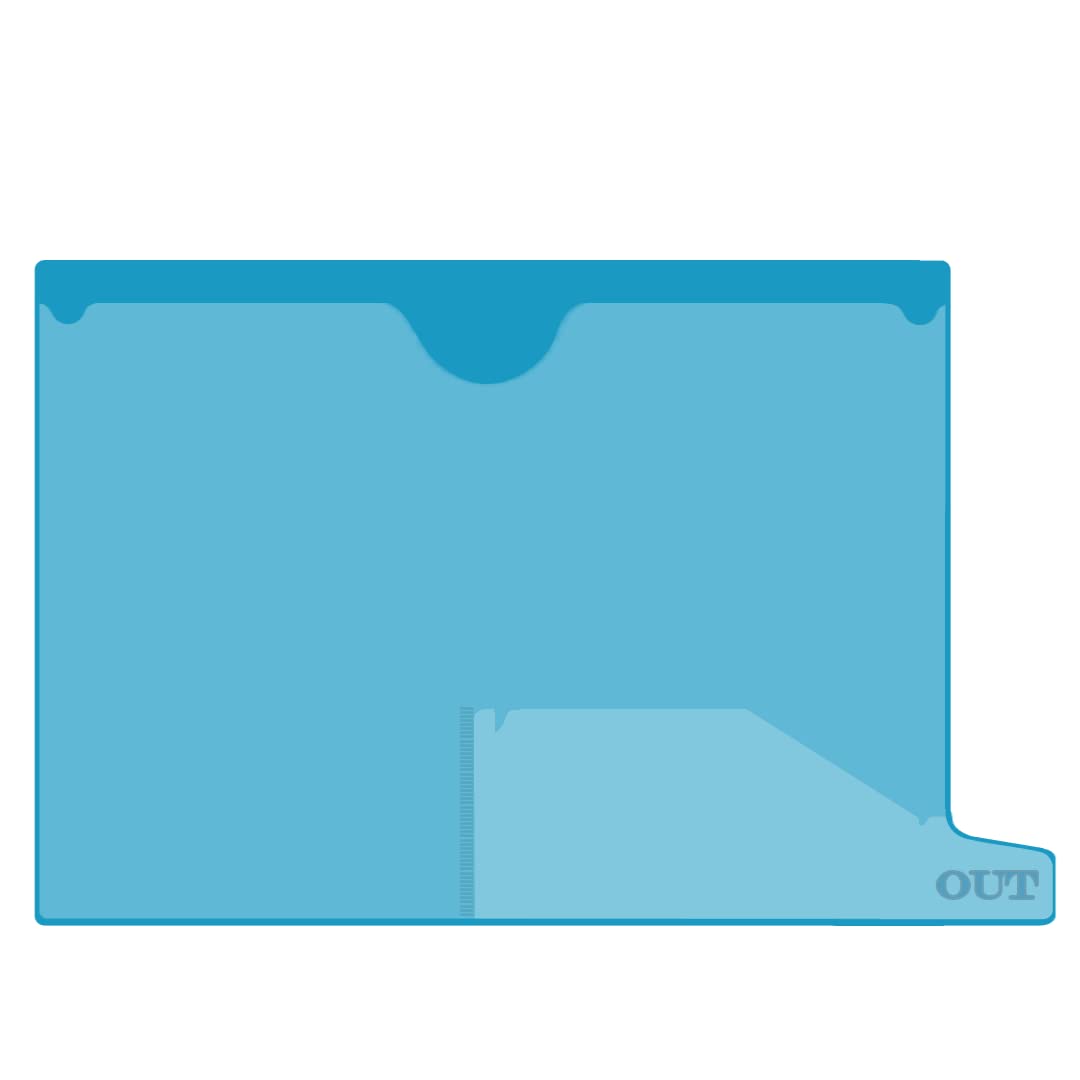 Professional Plastic File Folders - Letter Size 9