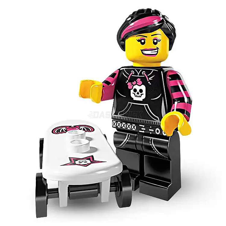 LEGO Collectible Minifigures Series 6 Skater Girl (12/16) - Perfect for LEGO Collections, Display Shelves & Creative Play