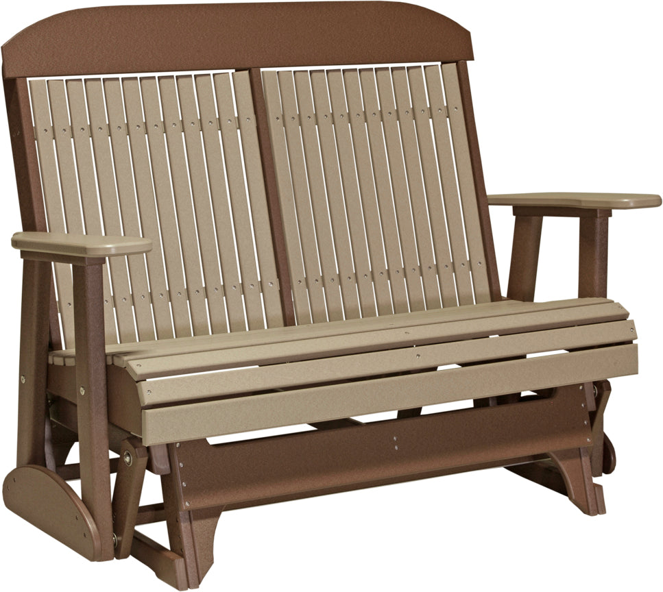 LuxCraft 4 Foot Classic Glider Rocking Chair - Perfect for Nursery, Living Room & Patio Relaxation
