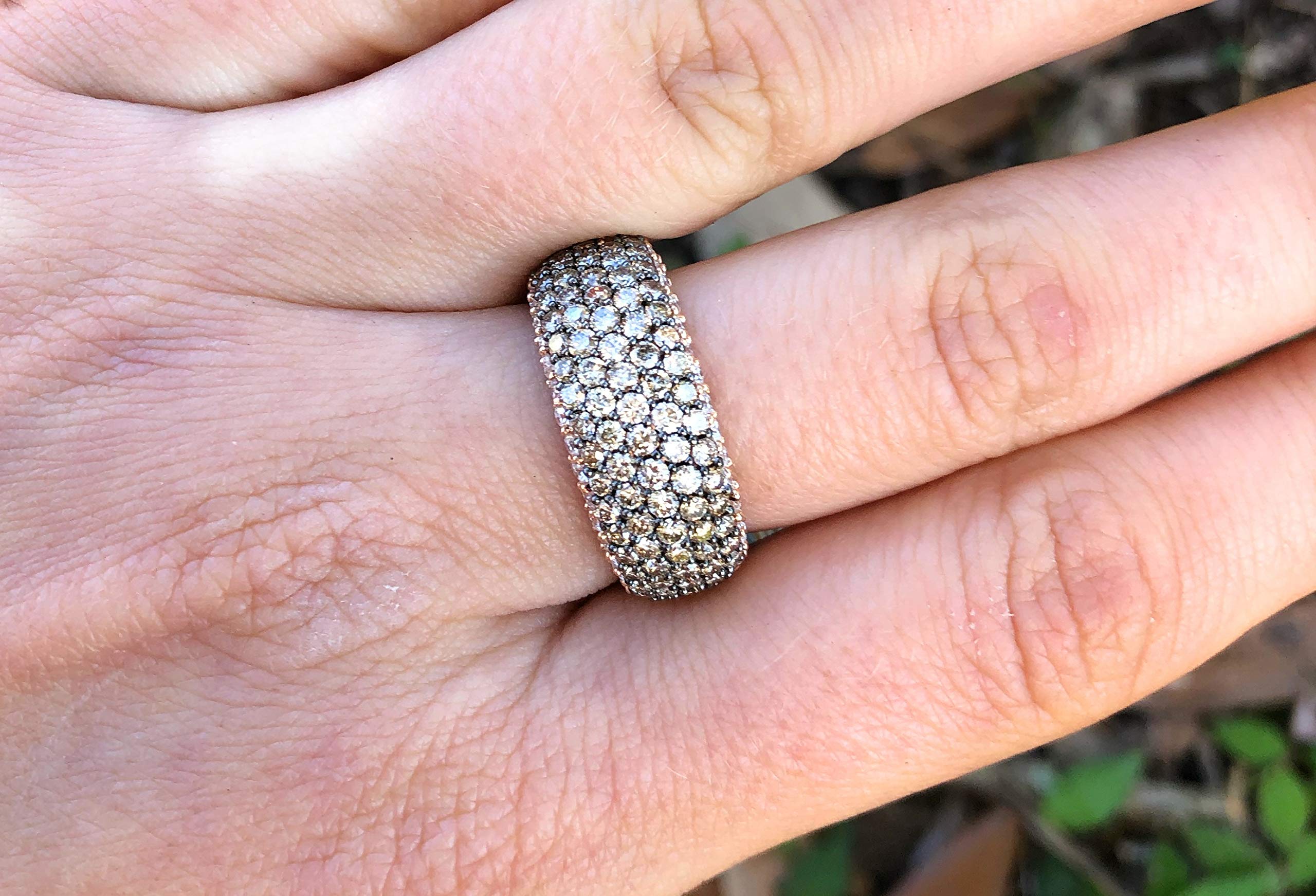 LeVian 14K Rose Gold Chocolate & Vanilla Diamond Engagement Ring - 1.79cttw, Size 7 - Perfect for Proposals, Anniversaries & Special Occasions
