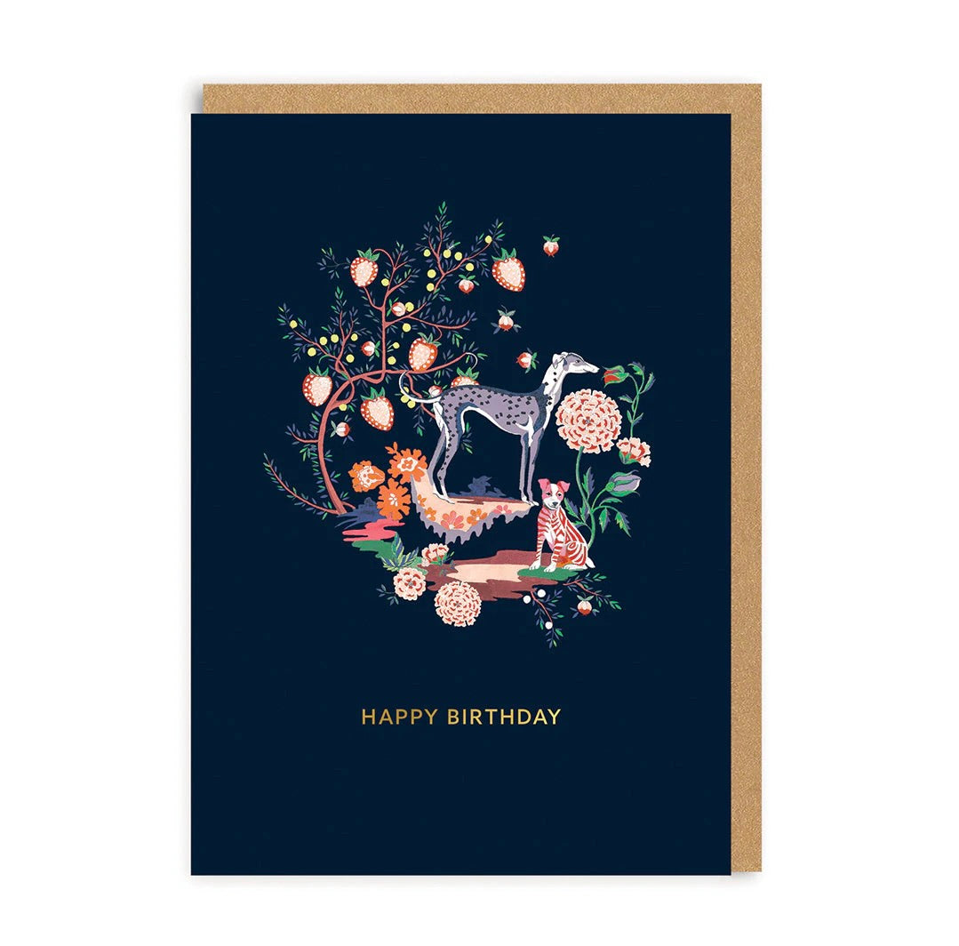 Happy Birthday Greeting Card - Elegant Painted Kingdom Design for Birthday Wishes | Perfect for Parties, Anniversaries & Special Occasions