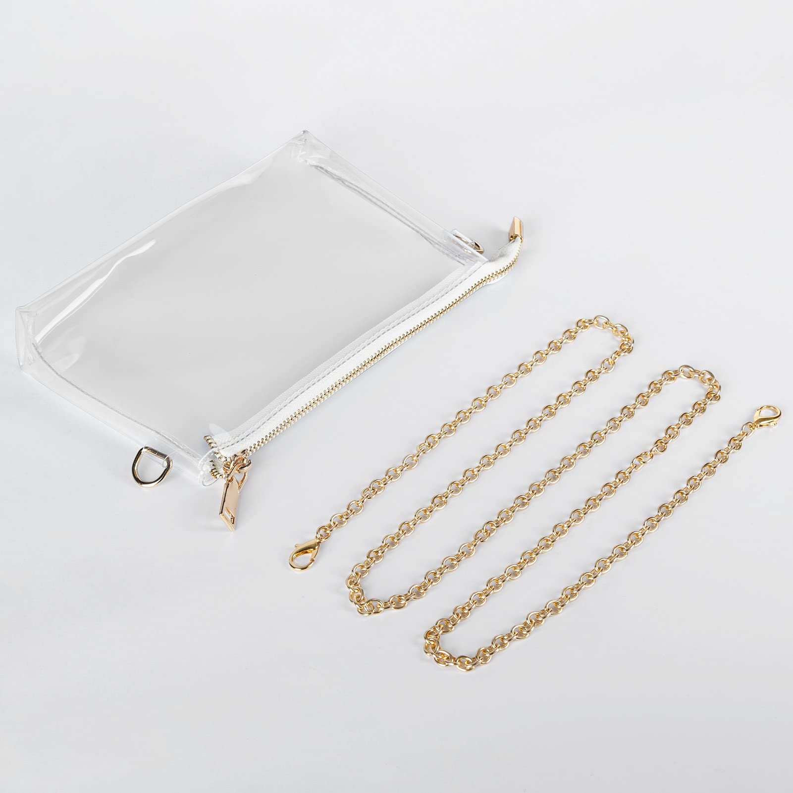 Lorbro Clear Crossbody Bag for Women - Stadium Approved Transparent Purse with Secure Zipper Closure | Perfect for Concerts, Sports Events, Theme Parks & Travel