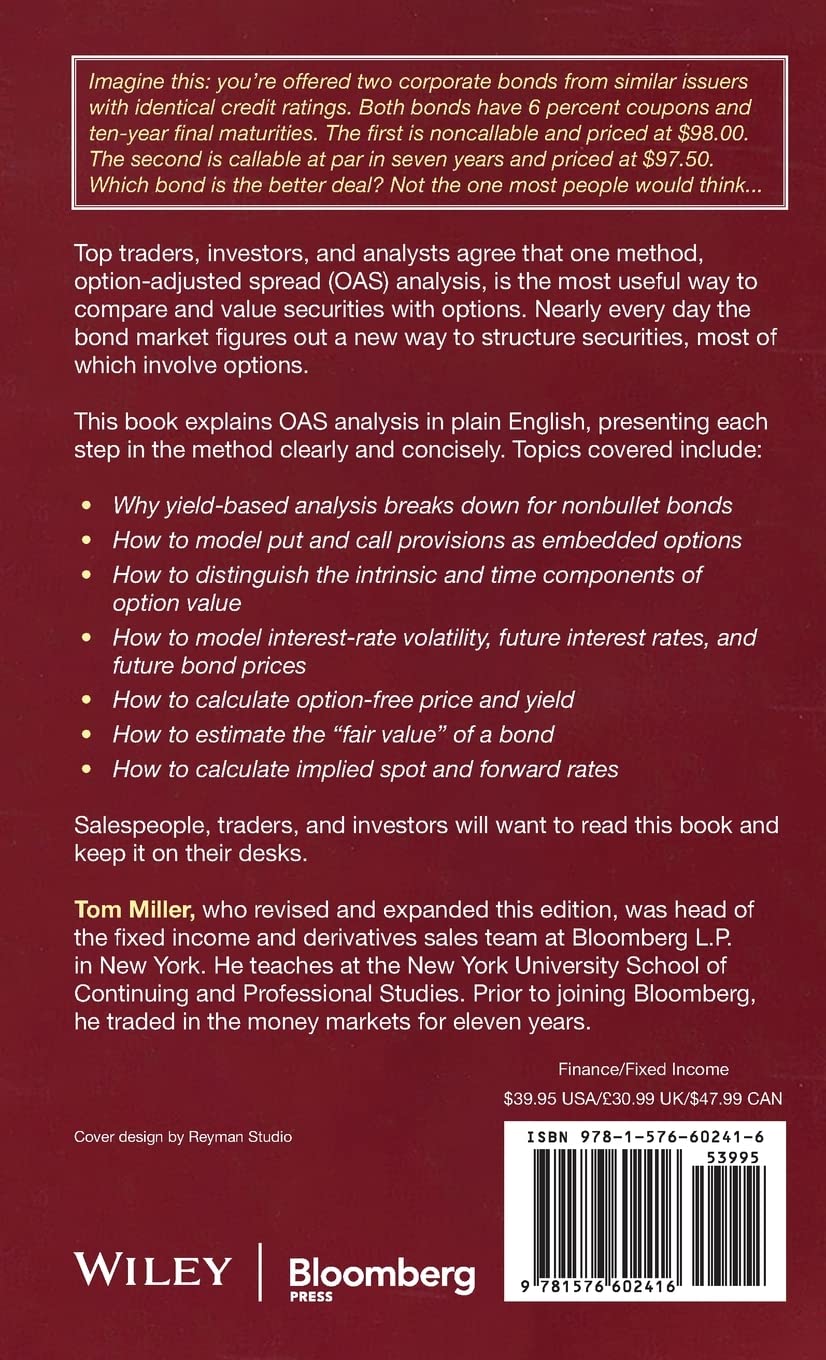 Option-Adjusted Spread Analysis: Revised & Expanded 3rd Edition by Tom Windas | OAS Classic Guide for Bond Investors & Financial Professionals | Perfect for Portfolio Management & Risk Assessment