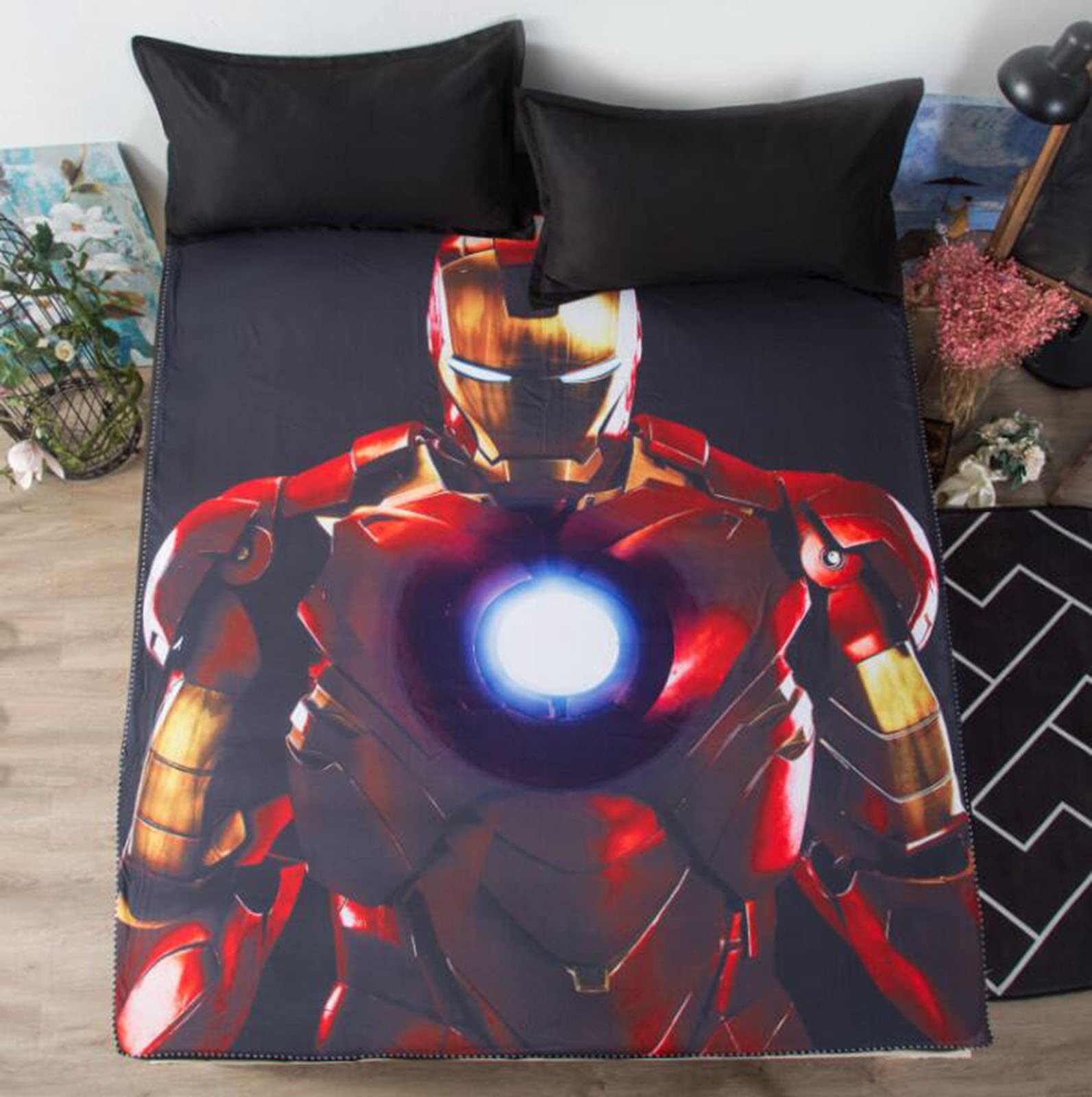 JBHURF One Piece Anime Cartoon Printed Baby Bed Sheets - 1.2m Single Size, Free Care Bed Cover for Simmons Mattress, Safety Certified (Color9) - Perfect for Kids' Rooms, Nursery Decor & Themed Bedding
