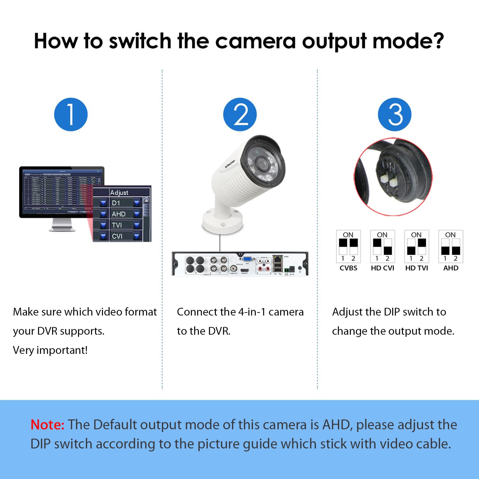 5MP Bullet Security Camera - 1920p HD, 4-in-1 Hybrid (AHD/TVI/CVI/CVBS), Wired Outdoor Surveillance Camera with 2.8mm Lens, IP67 Waterproof, 100ft IR Night Vision - Compatible with DVR Systems - Ideal for Home Security, Business Monitoring & Outdoor Surveillance