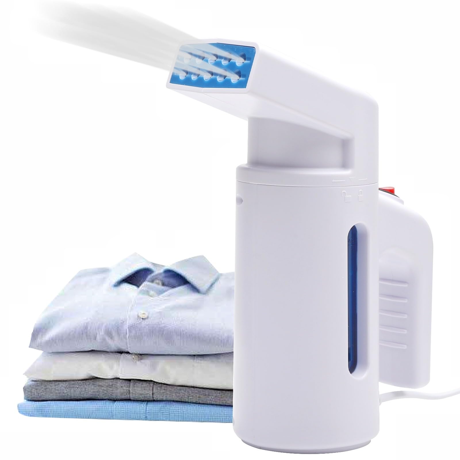 Portable Travel Steam Iron 700W with 180ml Water Tank - Efficient Wrinkle Remover for Shirts & Clothes - Lightweight & Compact for Travel - Perfect for Business Trips, Vacations & Home Use