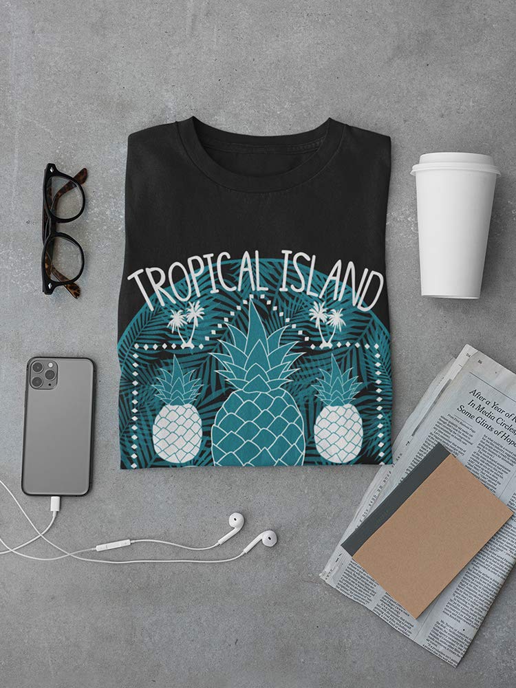 Men's Tropical Island Surfing Paradise T-Shirt - Breathable Cotton Tee for Beach Vacation & Summer Outdoor Activities
