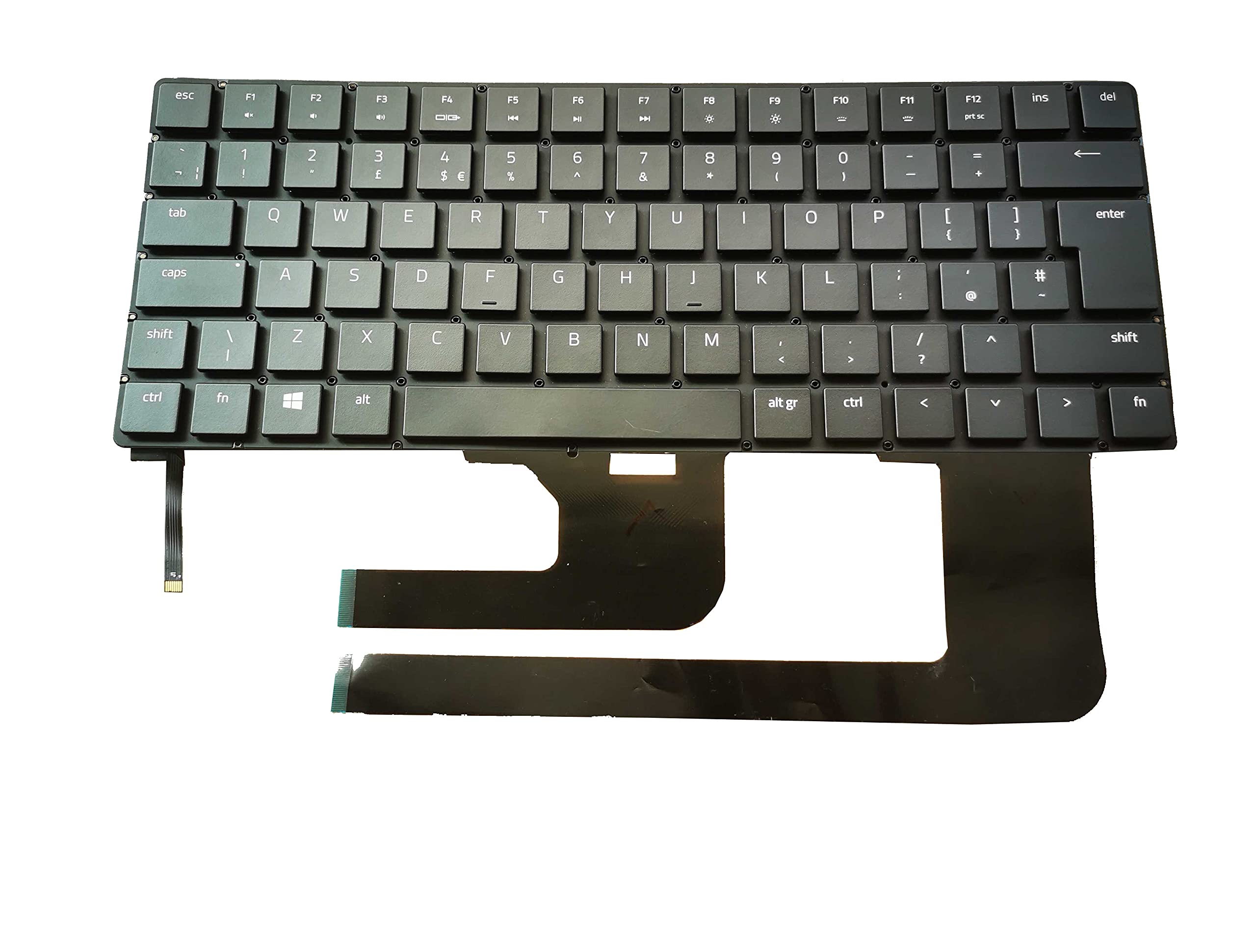 Razer Blade 15 Laptop Keyboard Replacement - UK Layout (Black, Frameless) | Compatible with Model 12462263-00, 2B-BBW20R100 & 91100124960 | High-Performance Mechanical Keyboard for Gaming, Typing & Office Work | Ideal for Esports, Programming & Remote Work
