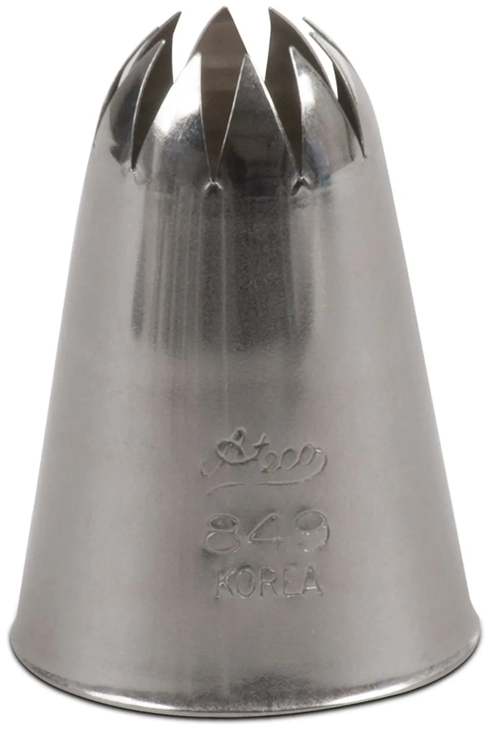 Closed Star Pastry Tip - Professional Stainless Steel Baking Decorating Nozzle for Cakes, Cupcakes & Cookies - Perfect for Birthday, Wedding & Holiday Desserts