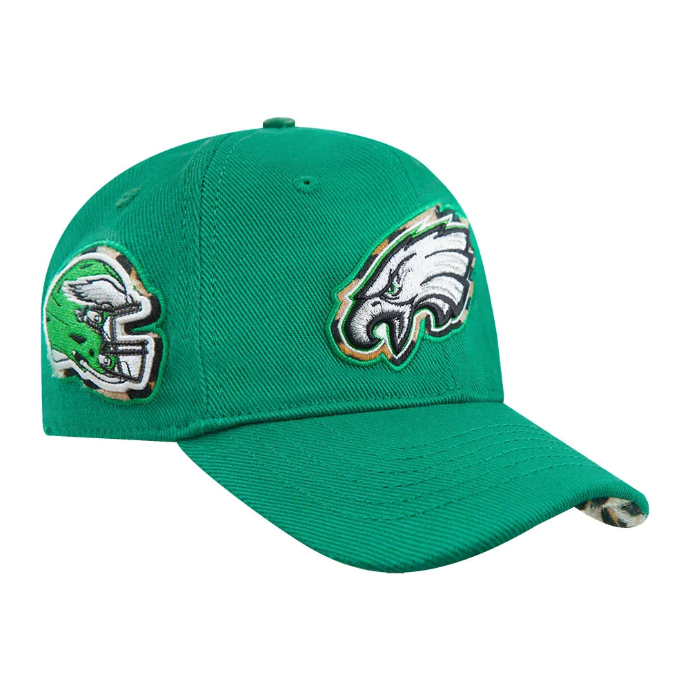 Philadelphia Eagles Cheetah Print Women's Snapback Hat - Official NFL Licensed Cap for Women, Game Day Fashion & Casual Wear