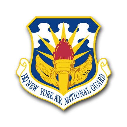 US Air Force Headquarters New York Air National Guard Vinyl Decal Sticker 5.5 Inch - Patriotic Car, Laptop & Wall Decoration for Military Supporters