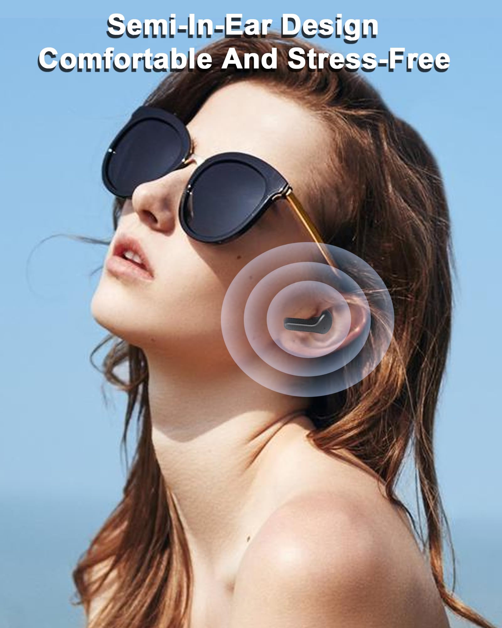 Wireless Bluetooth Earbuds with Deep Bass, ENC Noise Cancelling & HiFi Stereo Sound | Touch Control, IPX5 Waterproof & Dual Mic | Translucent Charging Case | Compatible with Android/iOS Phones, Laptops & Tablets | Perfect for Workouts, Commuting & Online Meetings