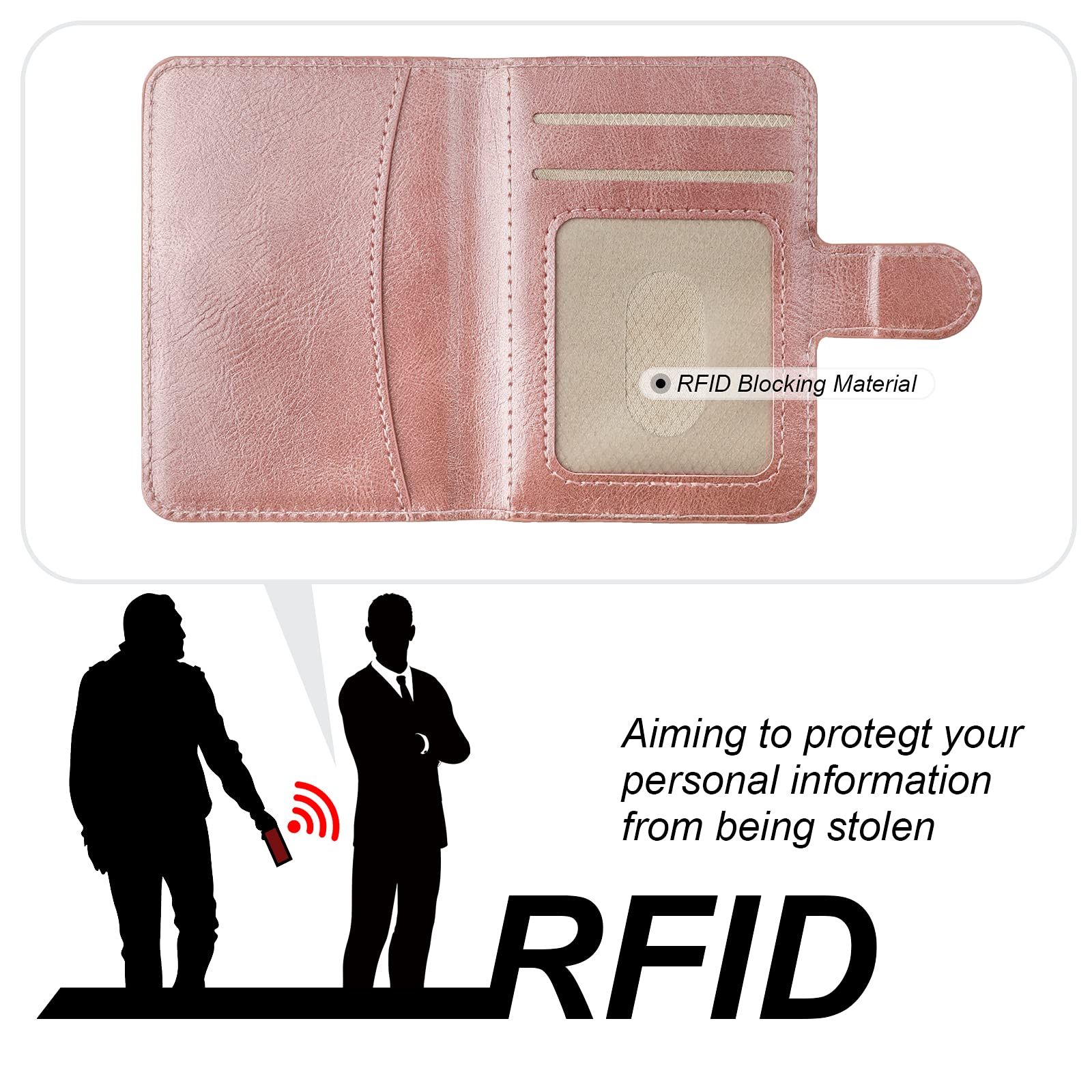 Premium PU Leather MagSafe Wallet Case for iPhone 13 Pro (6.1