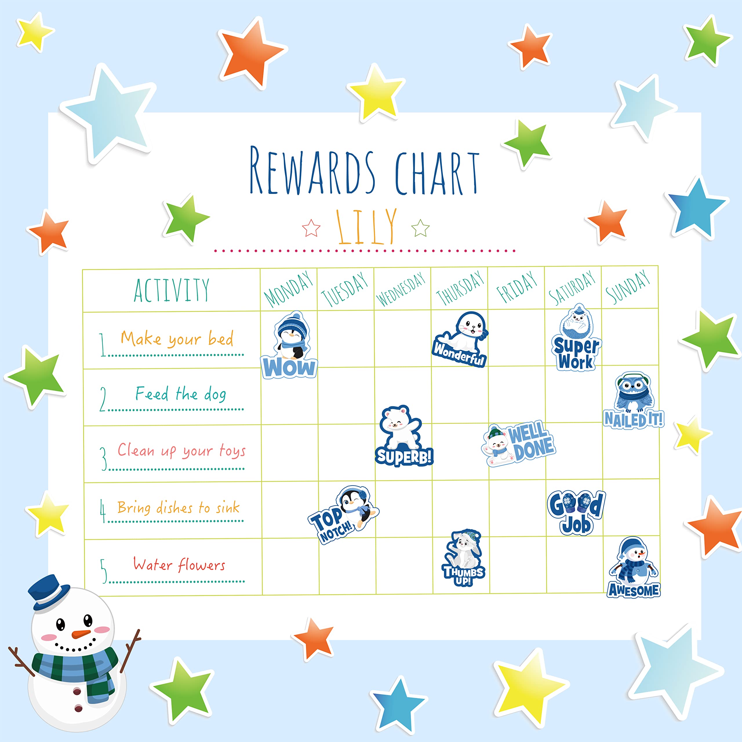 400-Piece Winter Stickers for Teachers - Motivational, Inspirational, Positive Kindness Reward Labels - Cute Holiday Christmas Animal Stickers for Kids Classroom, Homework, Tests & Assignments - Perfect for Winter Activities, School Projects & DIY Crafts