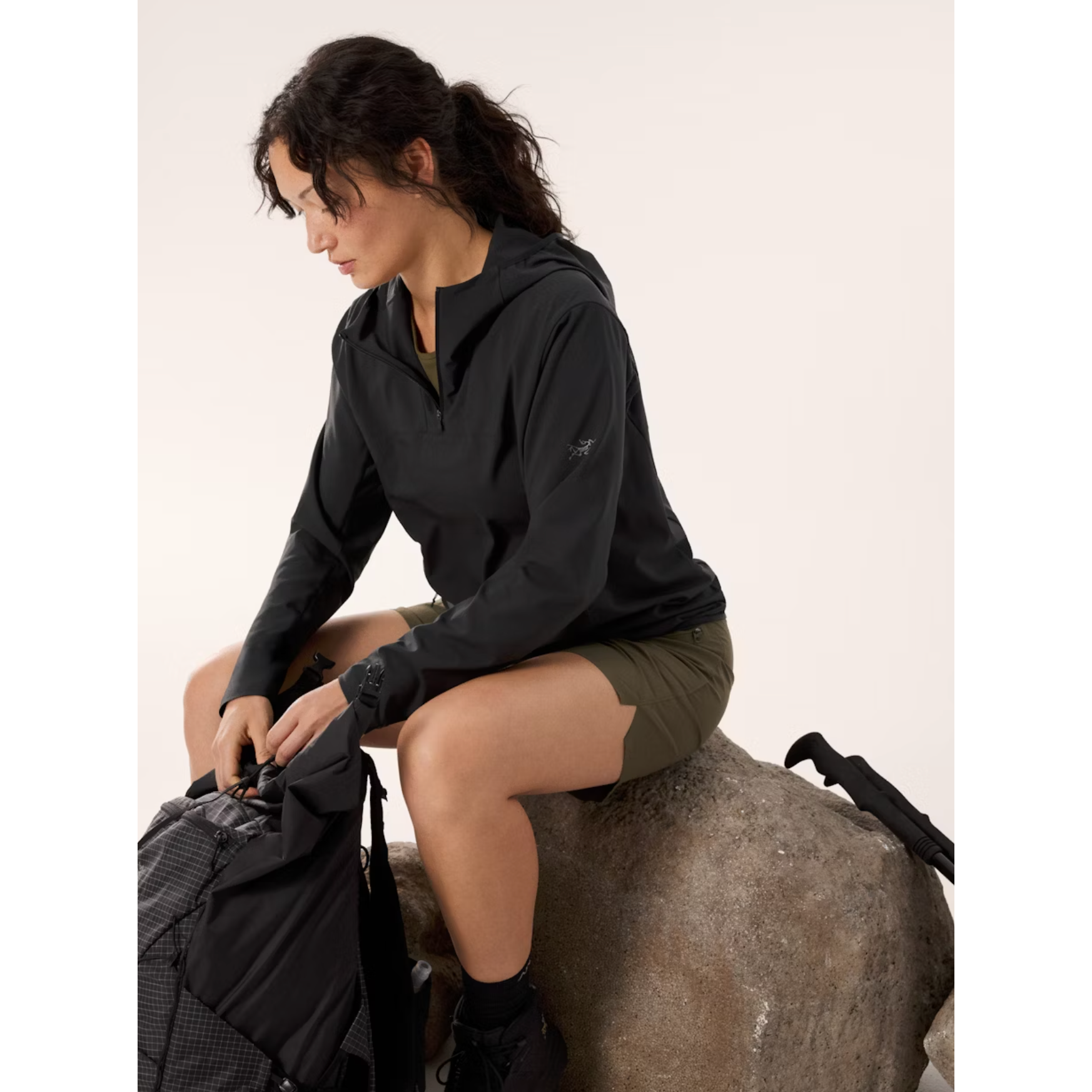 Arc'teryx Women's Sima Pullover Hoodie - Lightweight Water-Resistant Fleece Jacket for Hiking, Camping & Outdoor Adventures