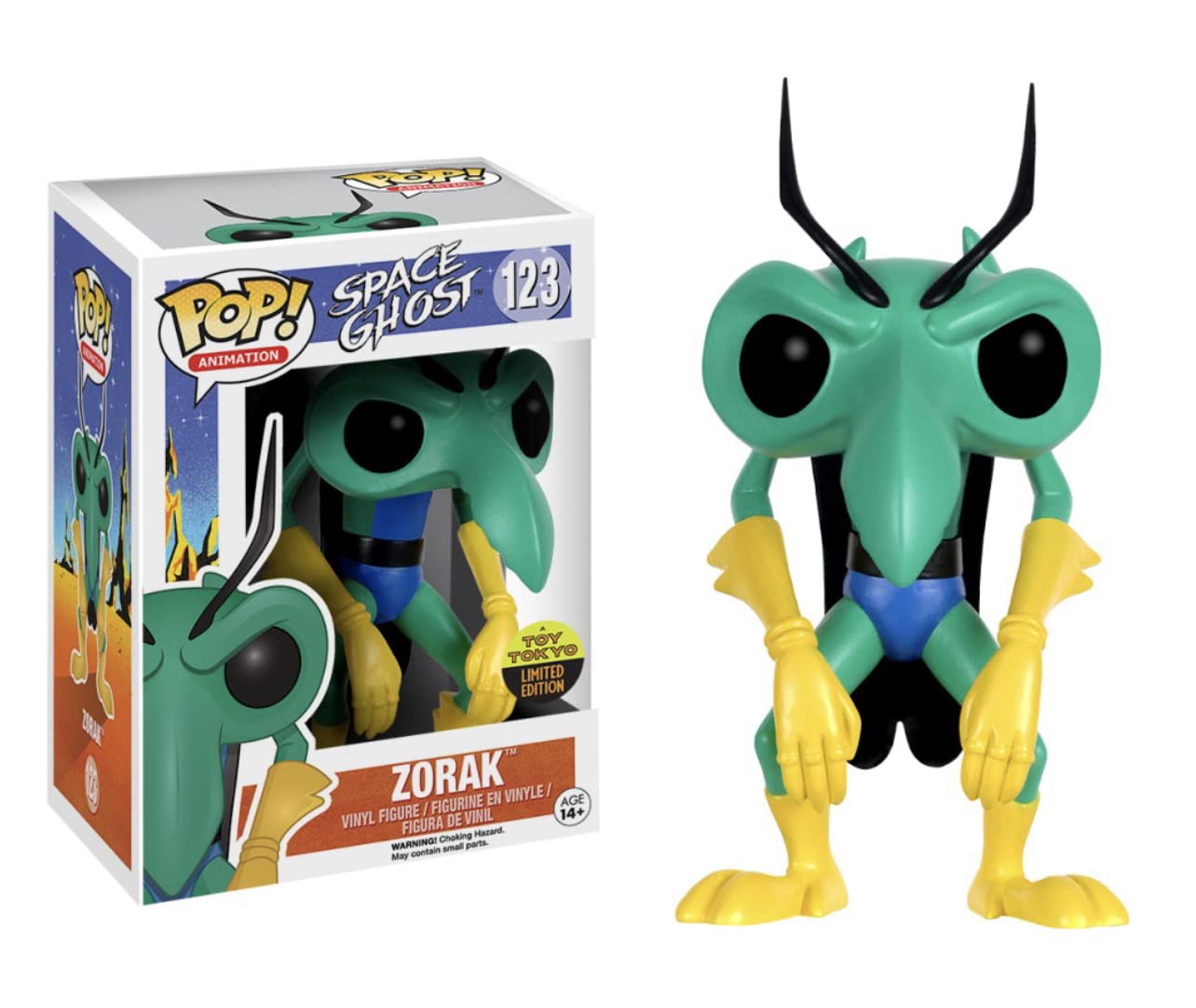 Funko Pop! Space Ghost Collection - Zorak Vinyl Figure #123 (Code 8999) - Perfect for Comic Book Fans & Animation Collectors - Display for Office, Gaming Room, or Pop Culture Shelf