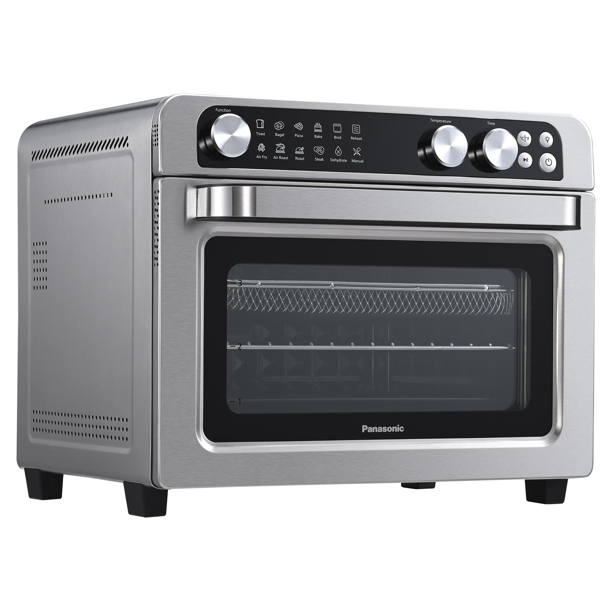 Panasonic Air Fryer Toaster Oven Combo - 11-in-1 Countertop Convection Oven with FlashXpress Technology, Double Infrared Heating & Precise Temp Control | 1800W, PFAS-Free (Model NB-G211P) | Perfect for Baking, Roasting, Air Frying & Family Meal Prep