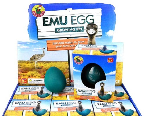 Hatching Emu Egg Toy for Kids - 5.5cm Realistic Growing Pet Egg - Fun Educational Science Experiment & Easter Gift for Children (Perfect for Classroom Projects & Birthday Party Favors)