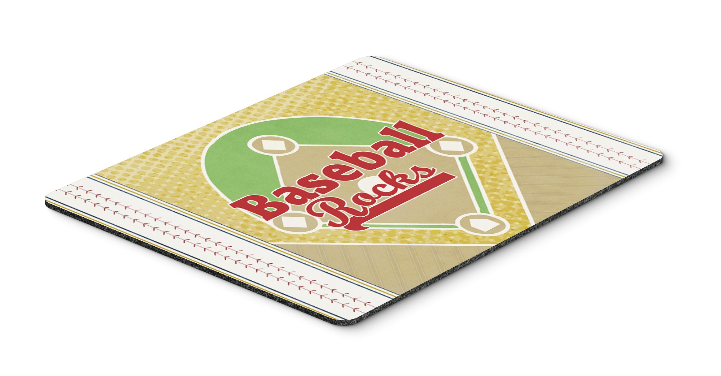Baseball Rules Mouse Pad & Trivet - Large Washable Non-Slip Desk Mat for Office, Gaming & Home Use | Durable Computer Mousepad for Laptop & PC Workspace