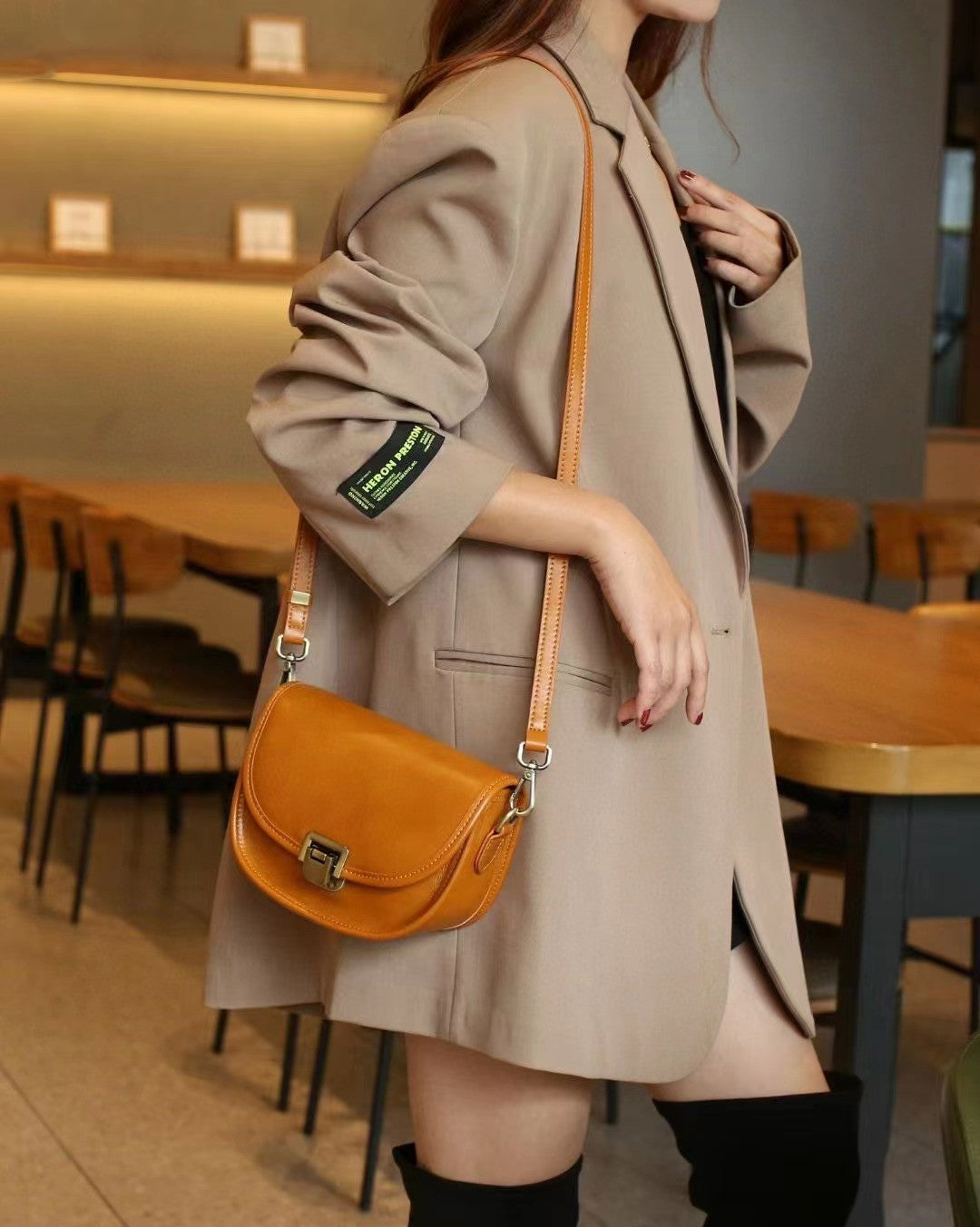 Elegant Flap Saddle Bag for Women - Stylish Crossbody Purse with Adjustable Strap | Perfect for Work, Travel & Everyday Use