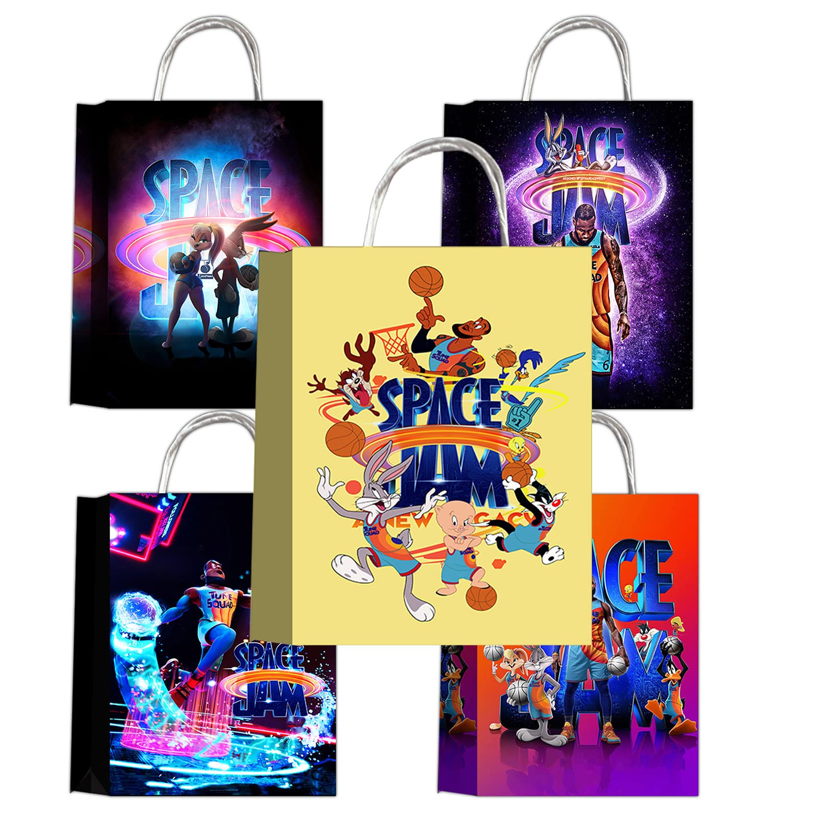 Dunk Party Bags - Basketball Theme Birthday Party Supplies & Decorations - Bulk Goodie Bags for Kids Sports Events, Team Celebrations & NBA Game Nights