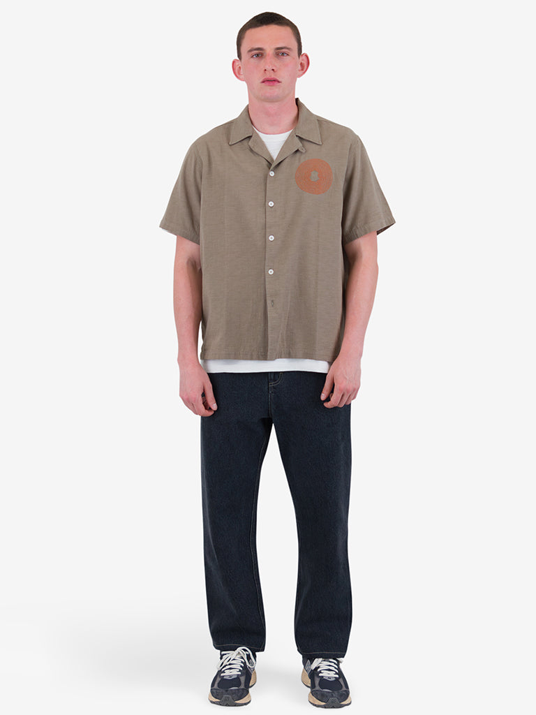 Folk Relaxed Soft Collar Shirt in Sage Green - Comfortable Casual Button Down Shirt for Men & Women - Perfect for Everyday Wear, Office, and Weekend Outings