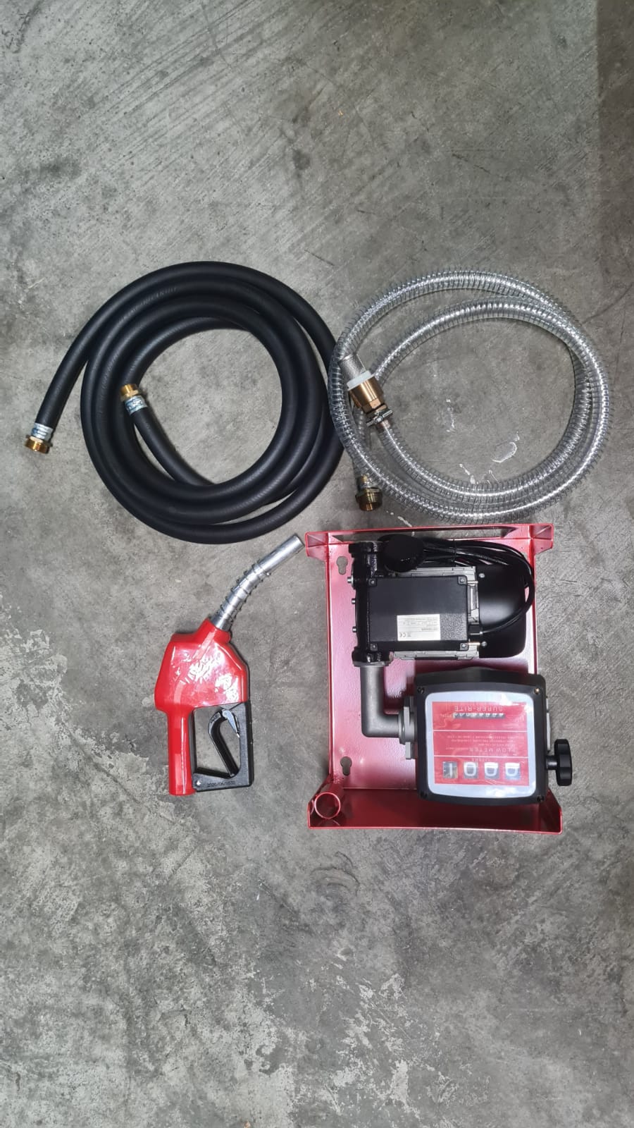 AM 1224BT 230V AC Diesel Fuel Pump Set - 3 Bar Pressure, 1 Inlet/Outlet | Heavy Duty Transfer Pump for Trucks, Boats & Industrial Equipment | Model: YOILP1224BT