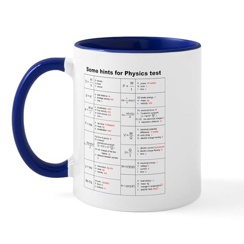 White/Navy Inside - Physics Equations Mug Mugs