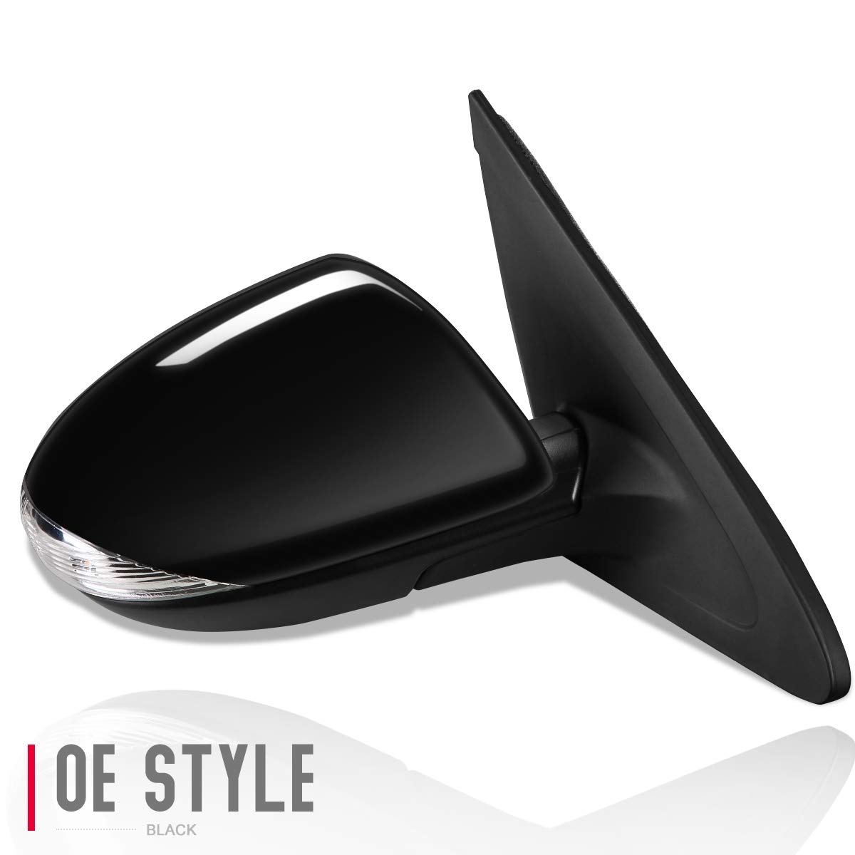 Auto Dynasty MA1320160 MA1321160 Pair OE Style Power Heated Turn Signal Side View Mirrors - Compatible with Mazda 3 2010-2013 | Replacement Door Mirrors for Enhanced Visibility & Safety Driving