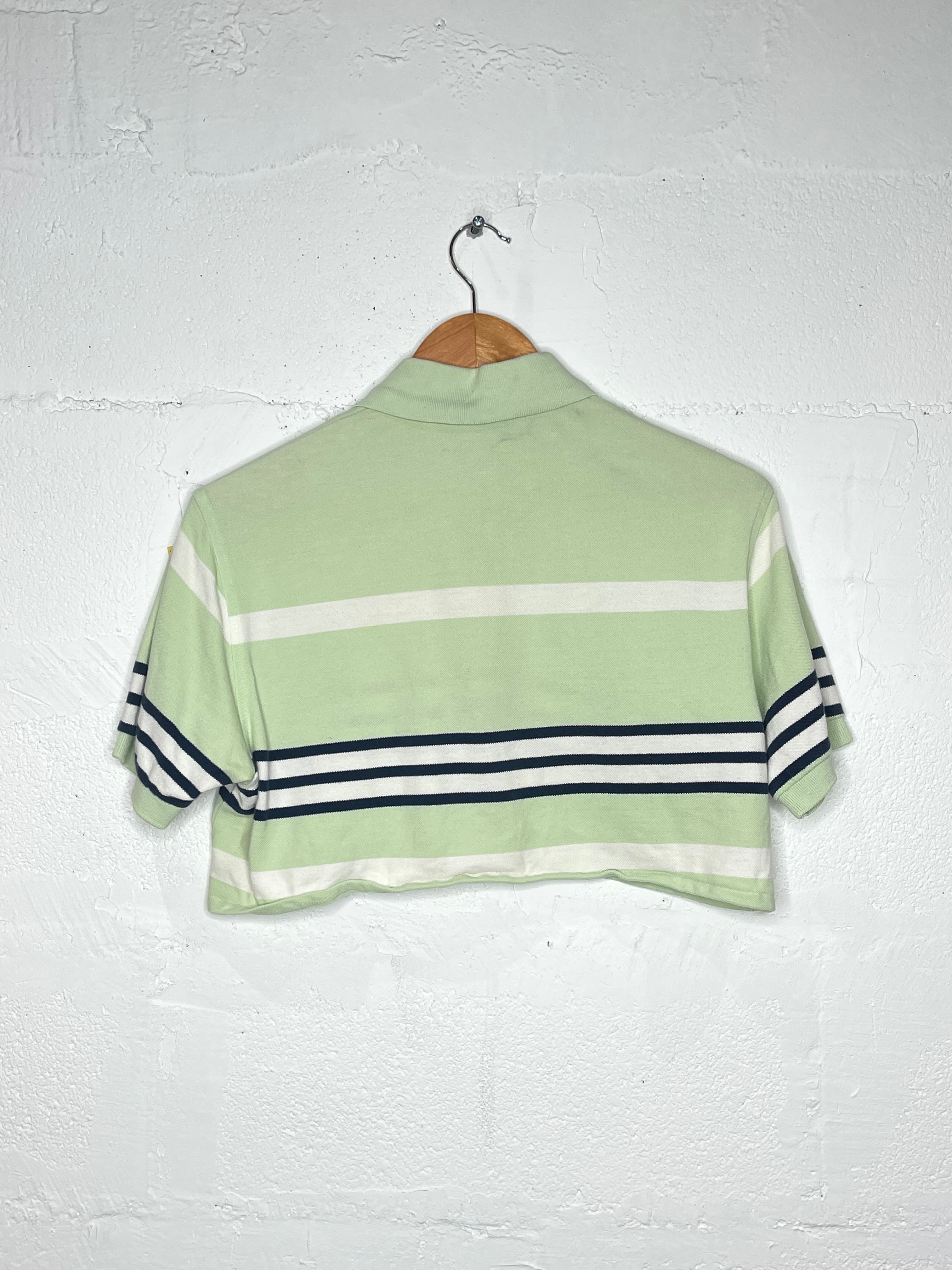 Burberry Polo Crop Top for Women - Classic Cotton Short Sleeve Shirt - Perfect for Casual Outings, Summer Parties & Office Wear
