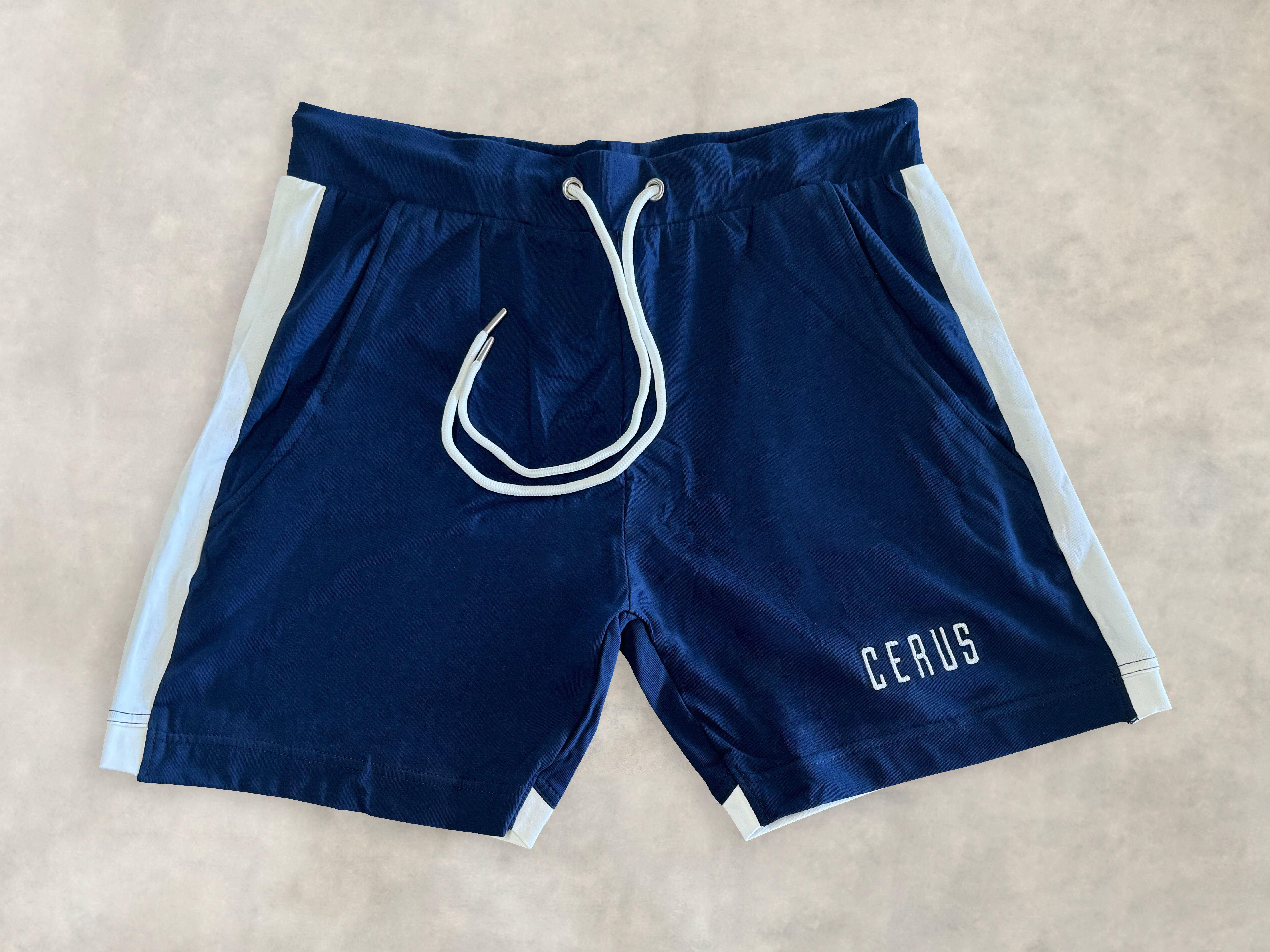 Cerus Navy Nero Shorts for Men - Comfortable Casual Athletic Shorts with Pockets - Perfect for Running, Gym, and Outdoor Activities