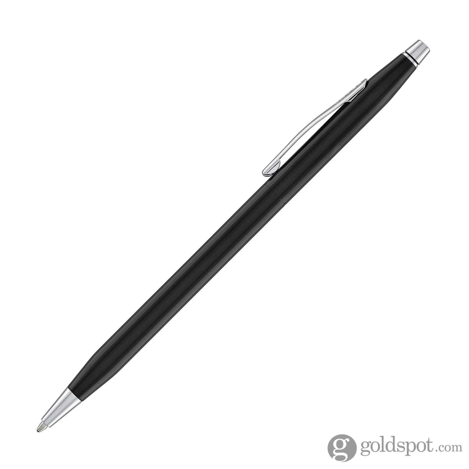 Premium Cross Classic Century Ballpoint Pen - Black Lacquer with Chrome Trim - Elegant Writing Instrument for Office, Business Gifts & Everyday Use