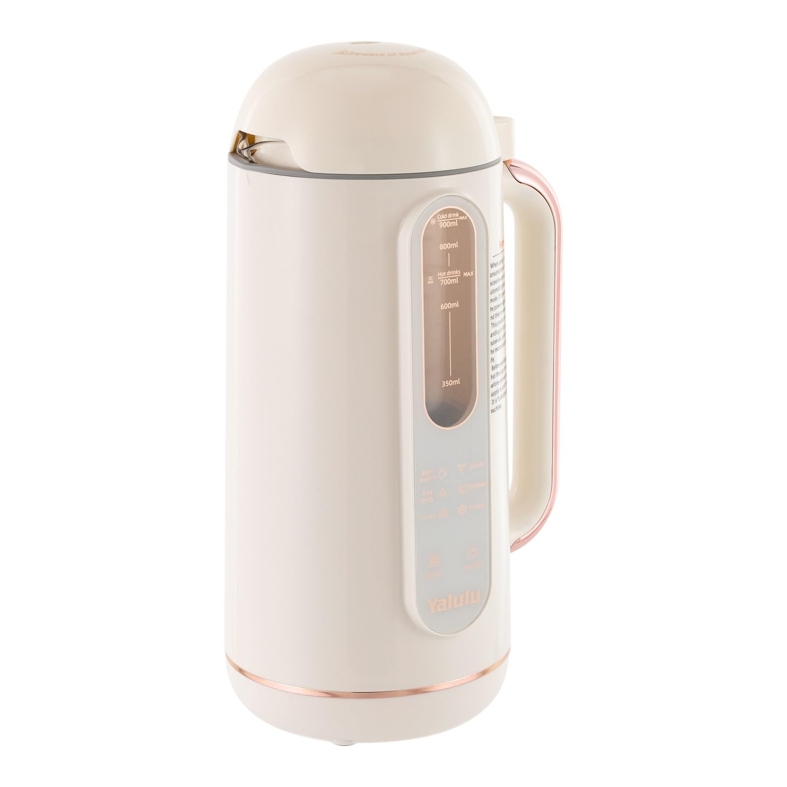 6-in-1 Nut Milk Maker Machine 30oz - Smart Automatic Cold & Hot Soy, Oat, Almond Milk Maker - Dairy-Free Plant-Based Beverage Machine with Low Noise & Self-Cleaning - Perfect for Vegan, Keto & Healthy Lifestyles