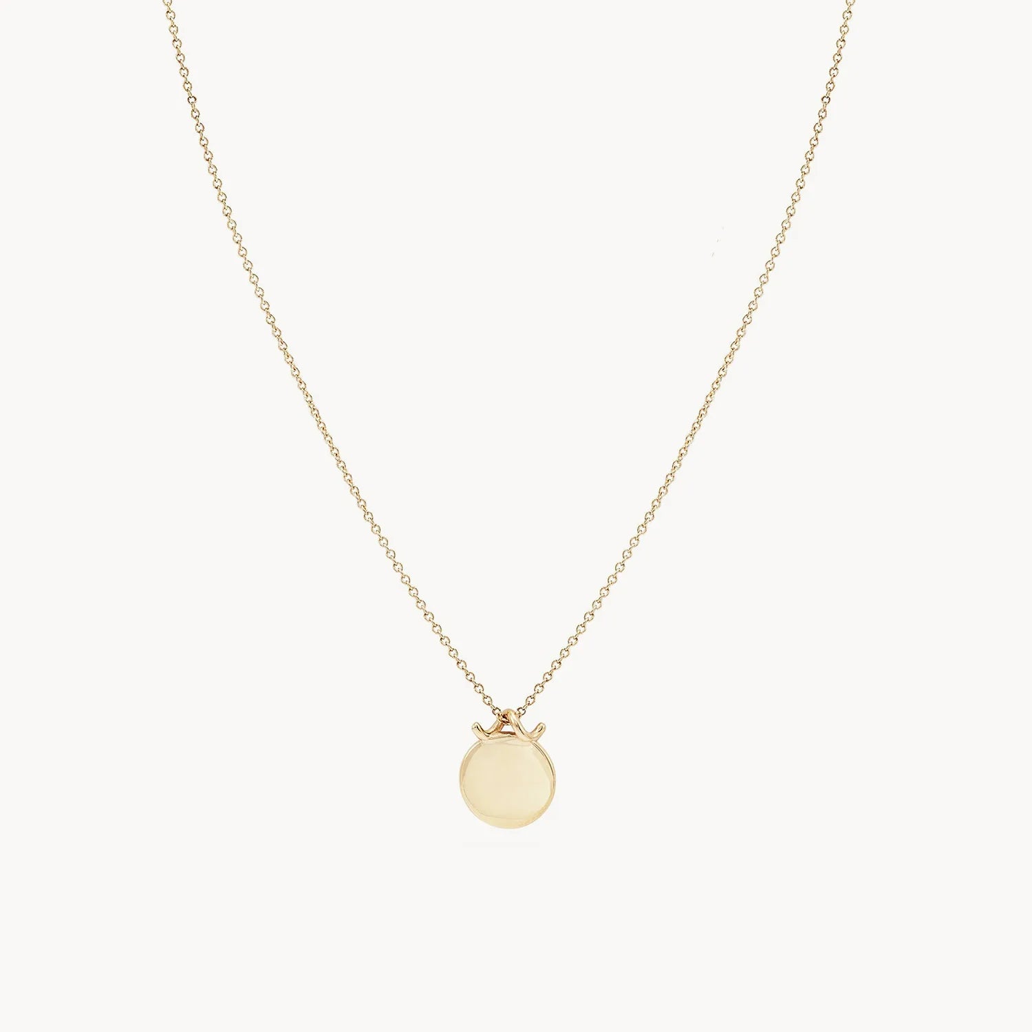 14K Yellow Gold Engravable Forest Necklace - Personalized Jewelry for Women, Nature-Inspired Gift for Her - Perfect for Anniversaries, Birthdays & Special Occasions