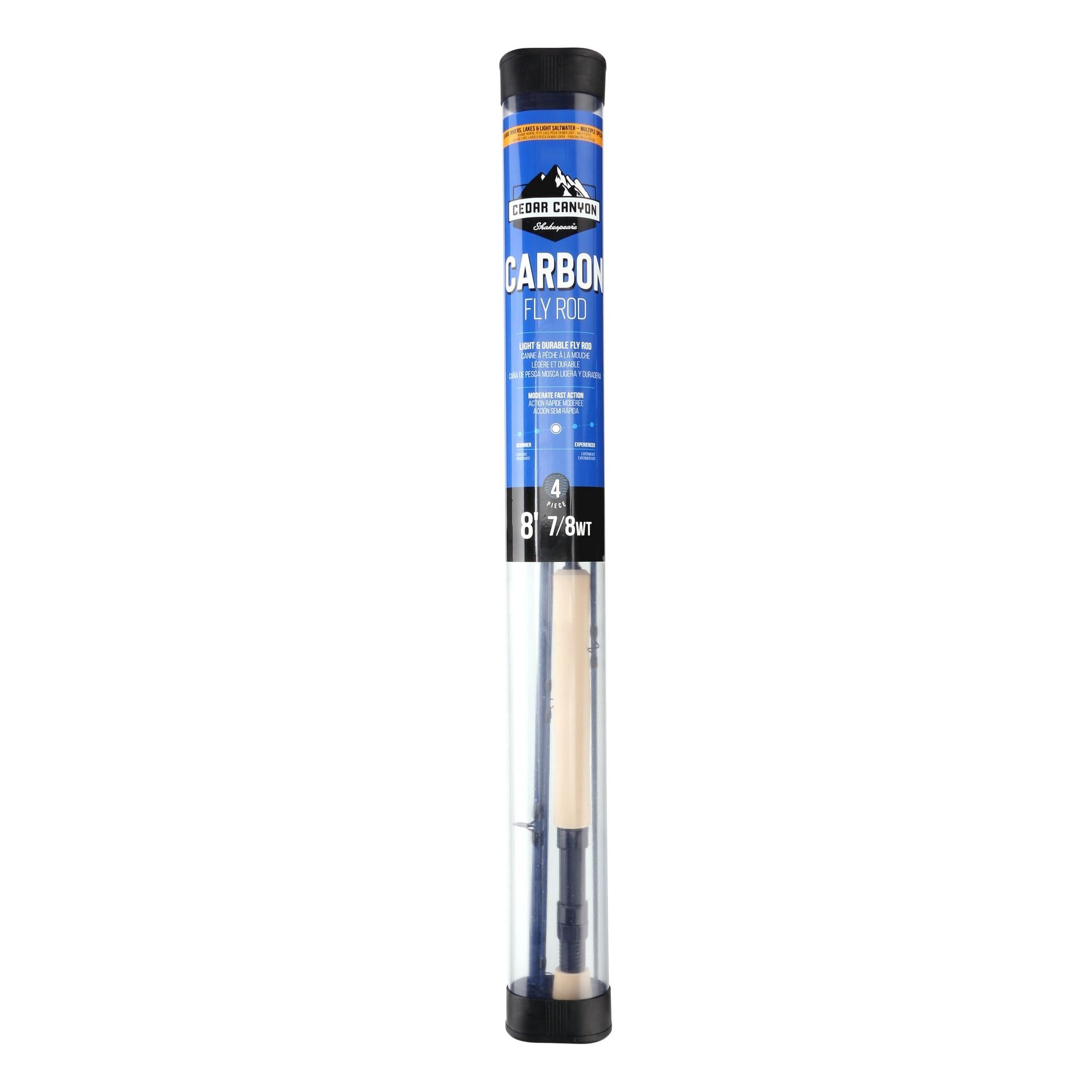 Premium Cedar Canyon™ Carbon Fly Fishing Rod - Lightweight & Durable for Trout, Bass & Salmon - Perfect for Freshwater & Saltwater Fly Fishing Adventures