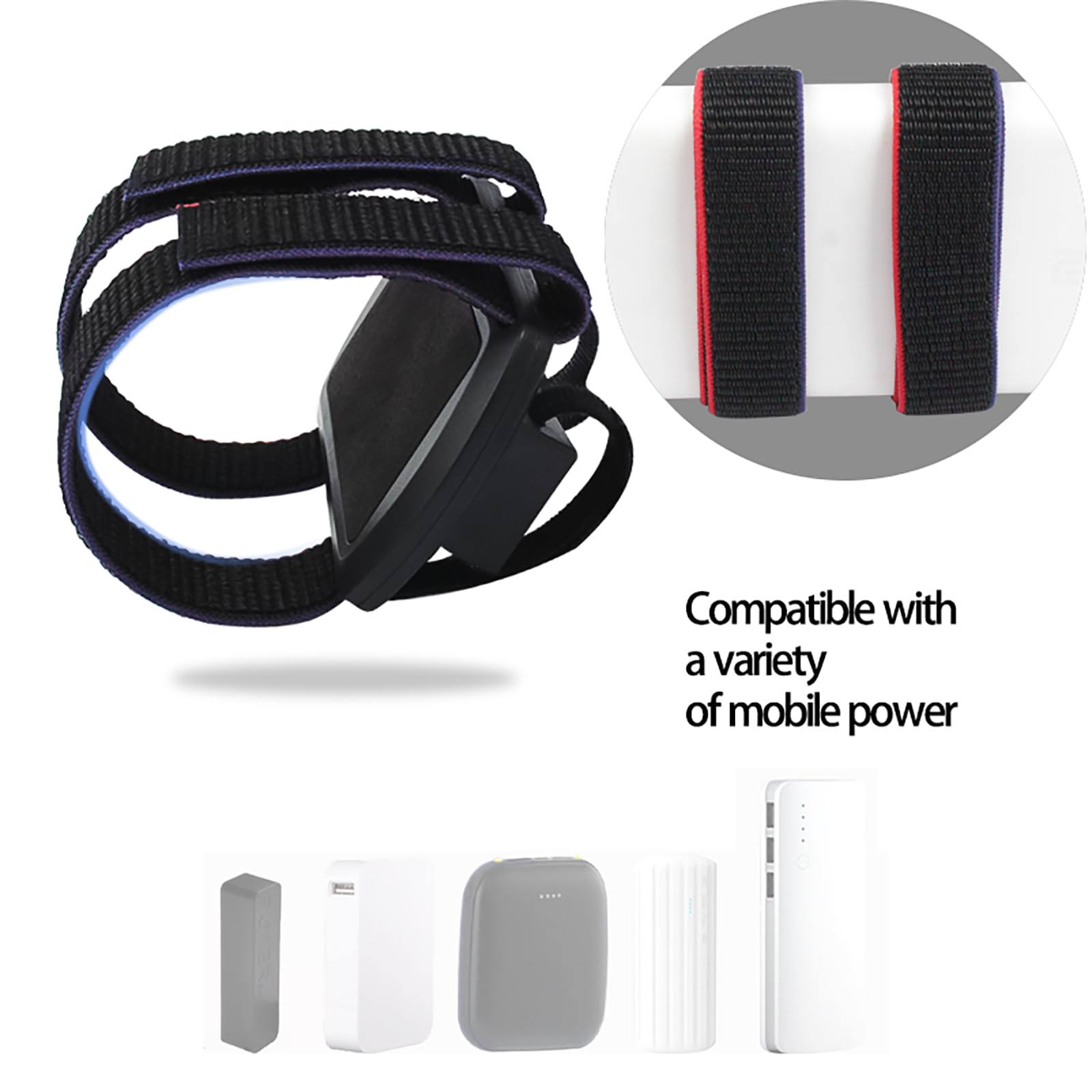 Oculus/Meta Quest 3 VR Headset Power Bank Holder - Secure External Battery Clip Mount for Quest 3 Strap | Perfect for VR Gaming & Extended Play Sessions