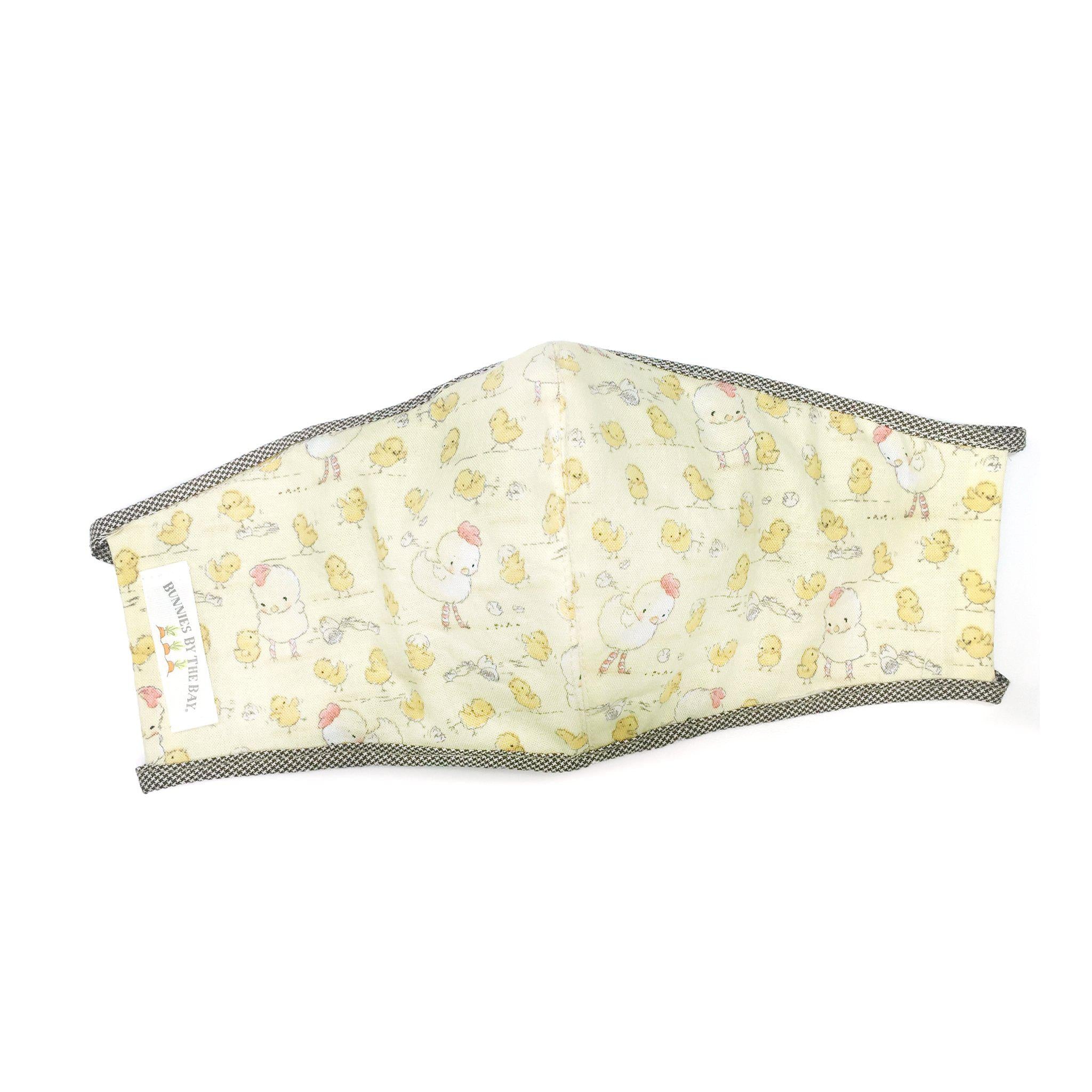RETIRED Adult Cloth Face Mask - Farm Chicks Design - Reusable Washable Cotton Face Covering for Men & Women - Perfect for Outdoor Activities, Shopping, and Travel