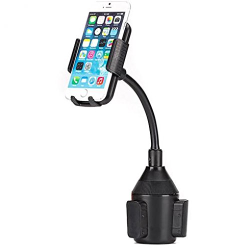 360° Rotating Car Cup Holder Phone Mount with Adjustable Gooseneck - Universal Fit for Samsung Galaxy Core Prime/Grand Prime/J7/Light (MetroPCS) - Perfect for GPS Navigation & Hands-Free Calling While Driving