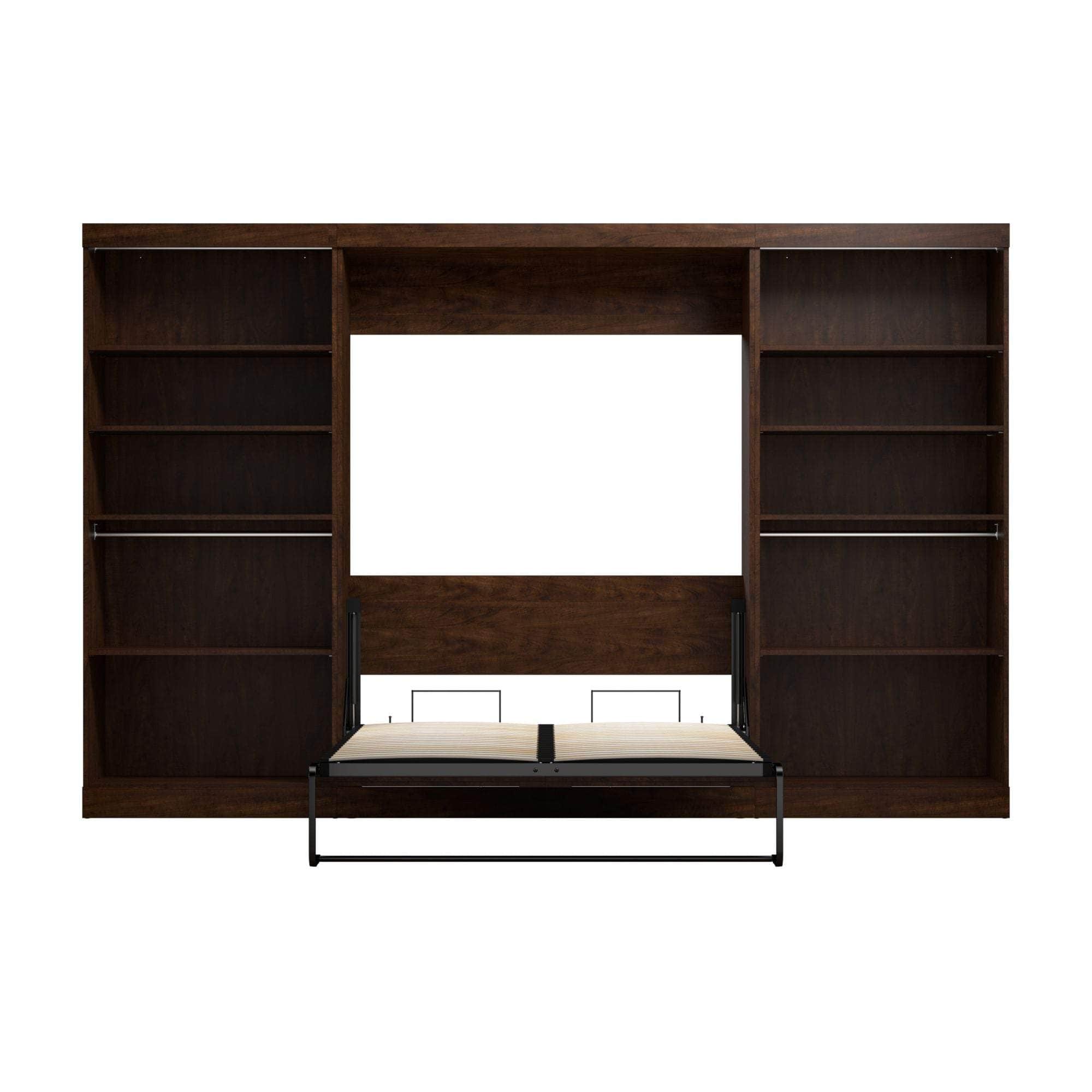 Pur Full Murphy Wall Bed with 2 Storage Units (131