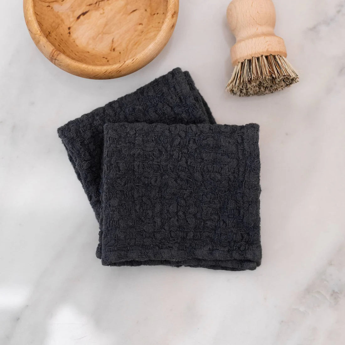 Premium 100% Linen Dish Cloth - Soft & Absorbent Kitchen Towel for Washing Dishes, Cleaning Countertops & Drying Hands - Eco-Friendly & Reusable (Single Piece)
