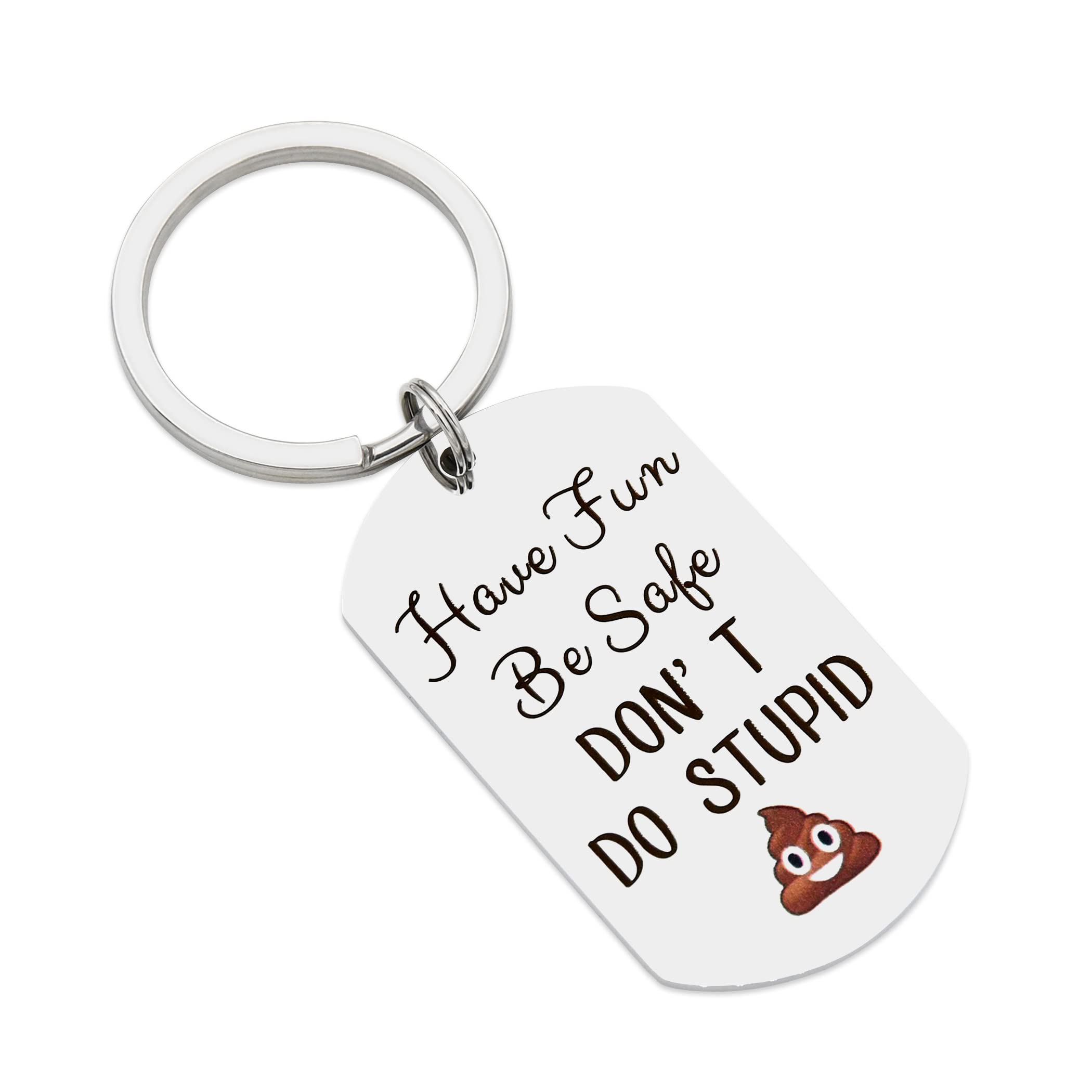 TTYY Fun & Safe Keychain - Motivational Gift for New Drivers, Graduates & Teens - Perfect for Car Keys, Backpacks & Graduation Gifts